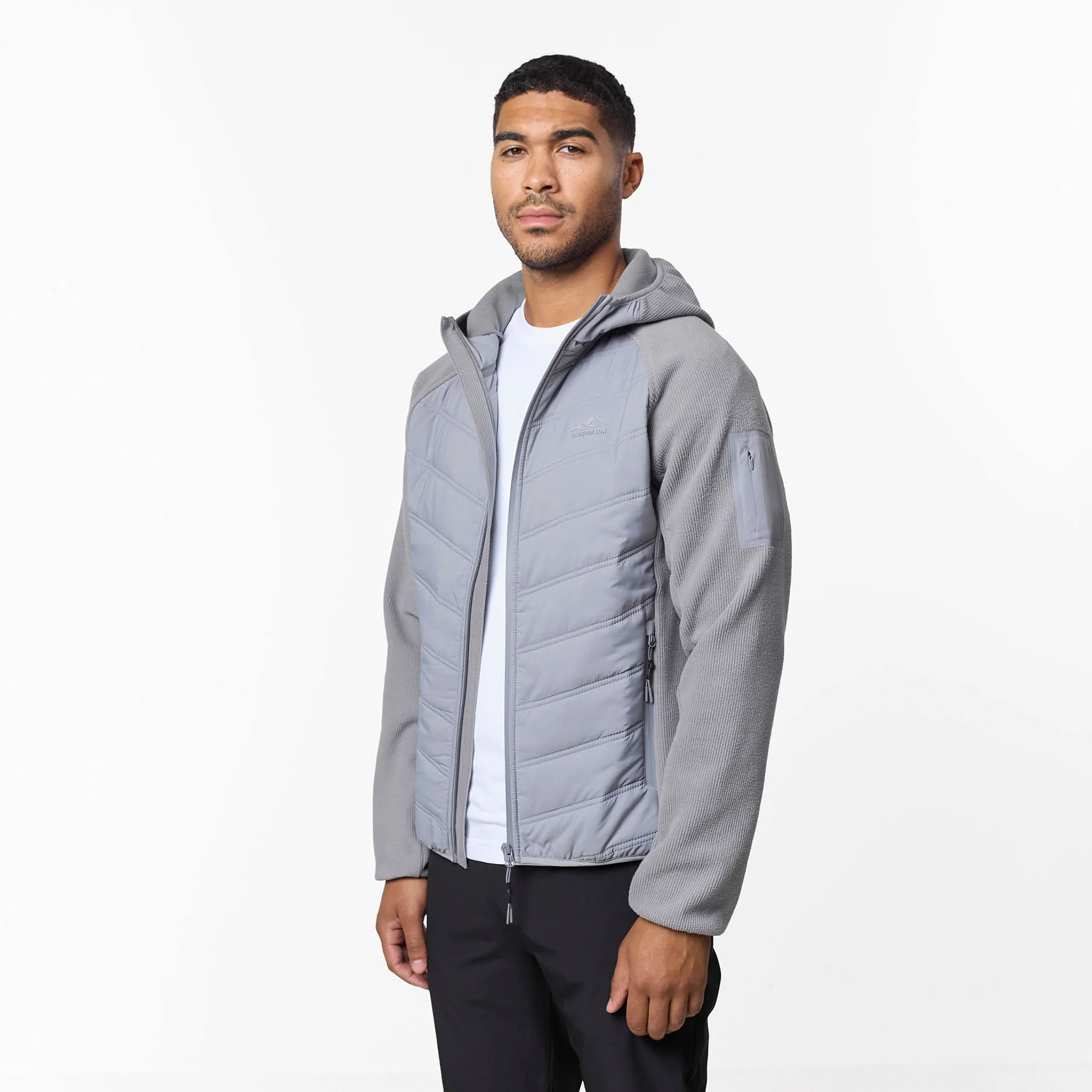 Heat Seal Hybrid Jacket | Mid Grey - Image 8