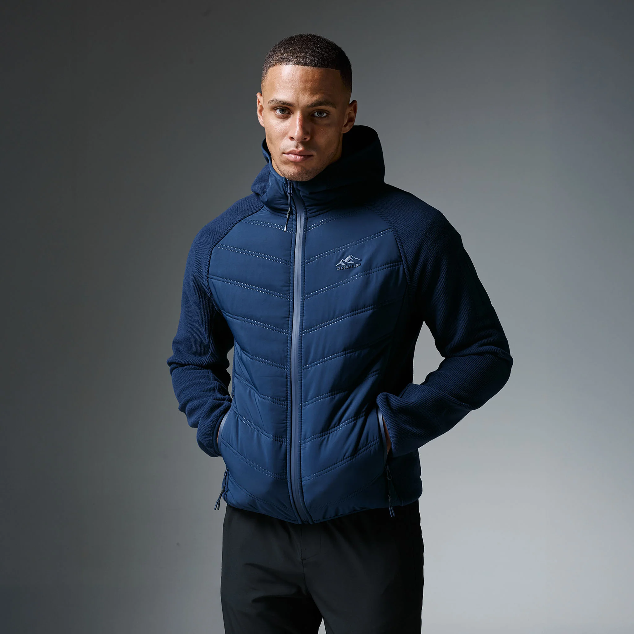 Heat Seal Hybrid Jacket | Navy - Image 2
