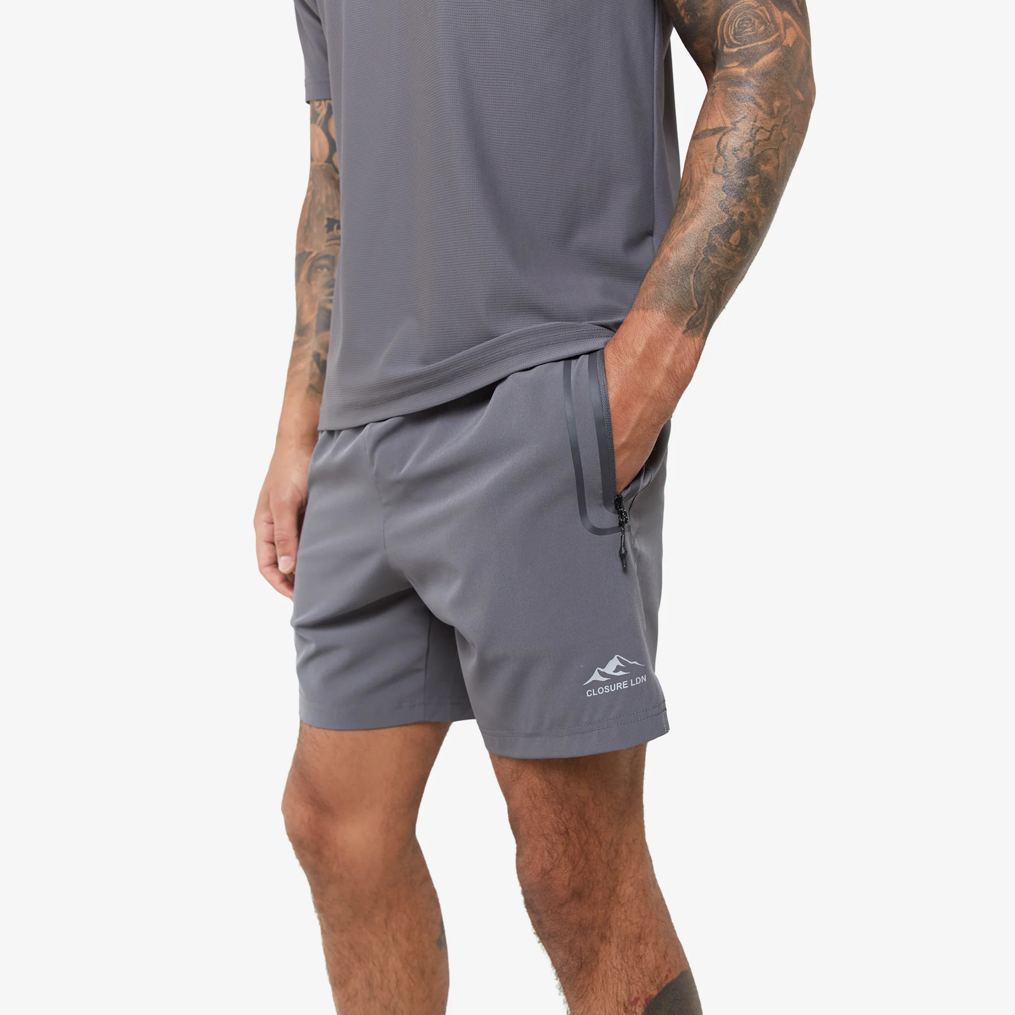 Heat Seal Pocket Short | Grey - Image 3