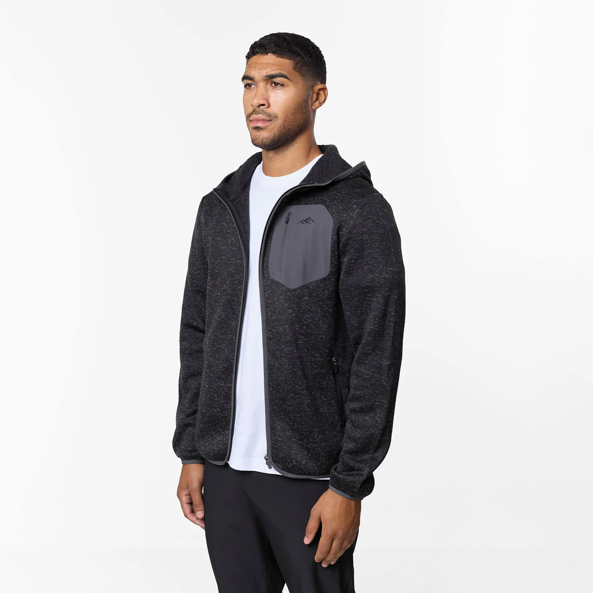 Heat Seal Tech Knit Hoodie | Black - Image 3
