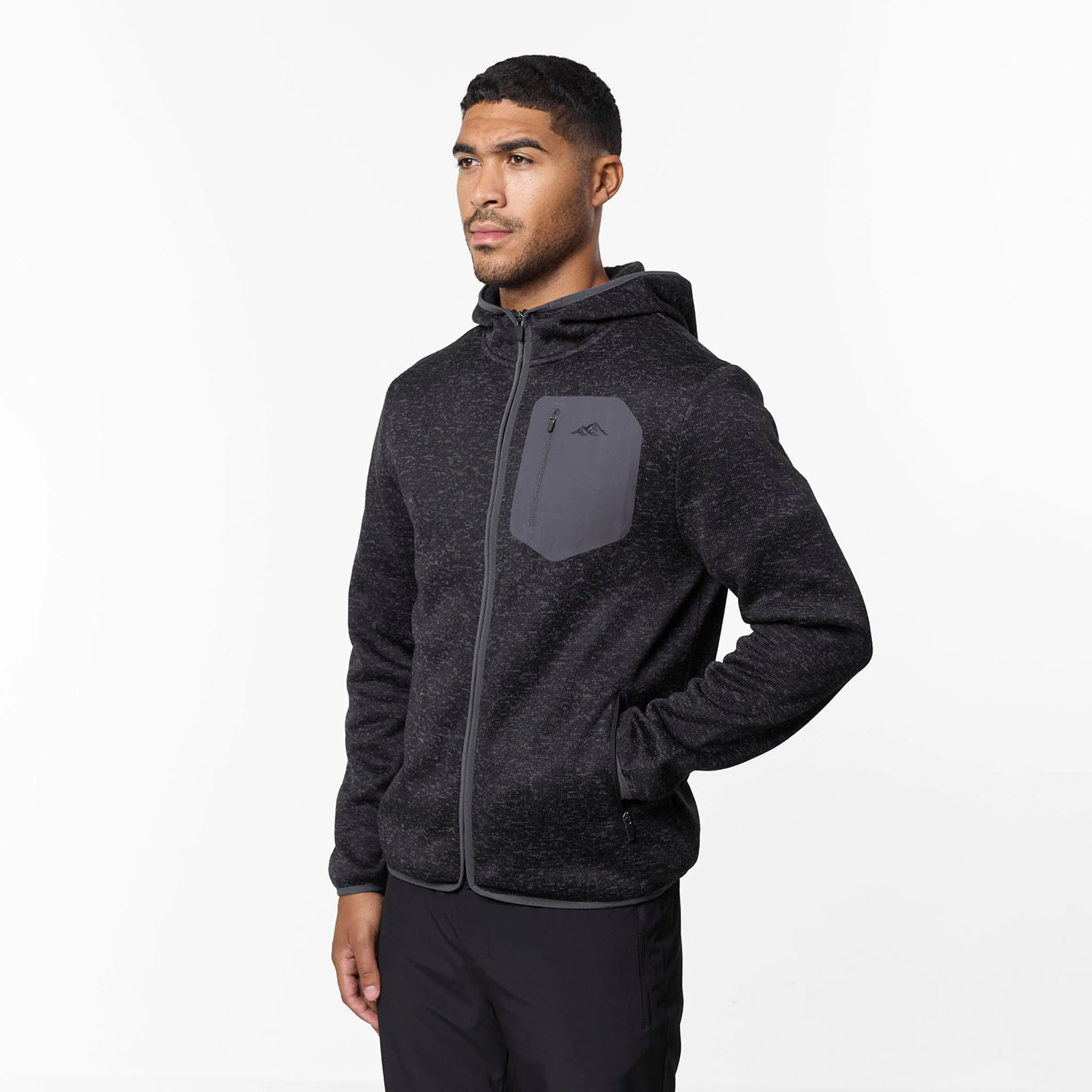 Heat Seal Tech Knit Hoodie | Black - Image 4