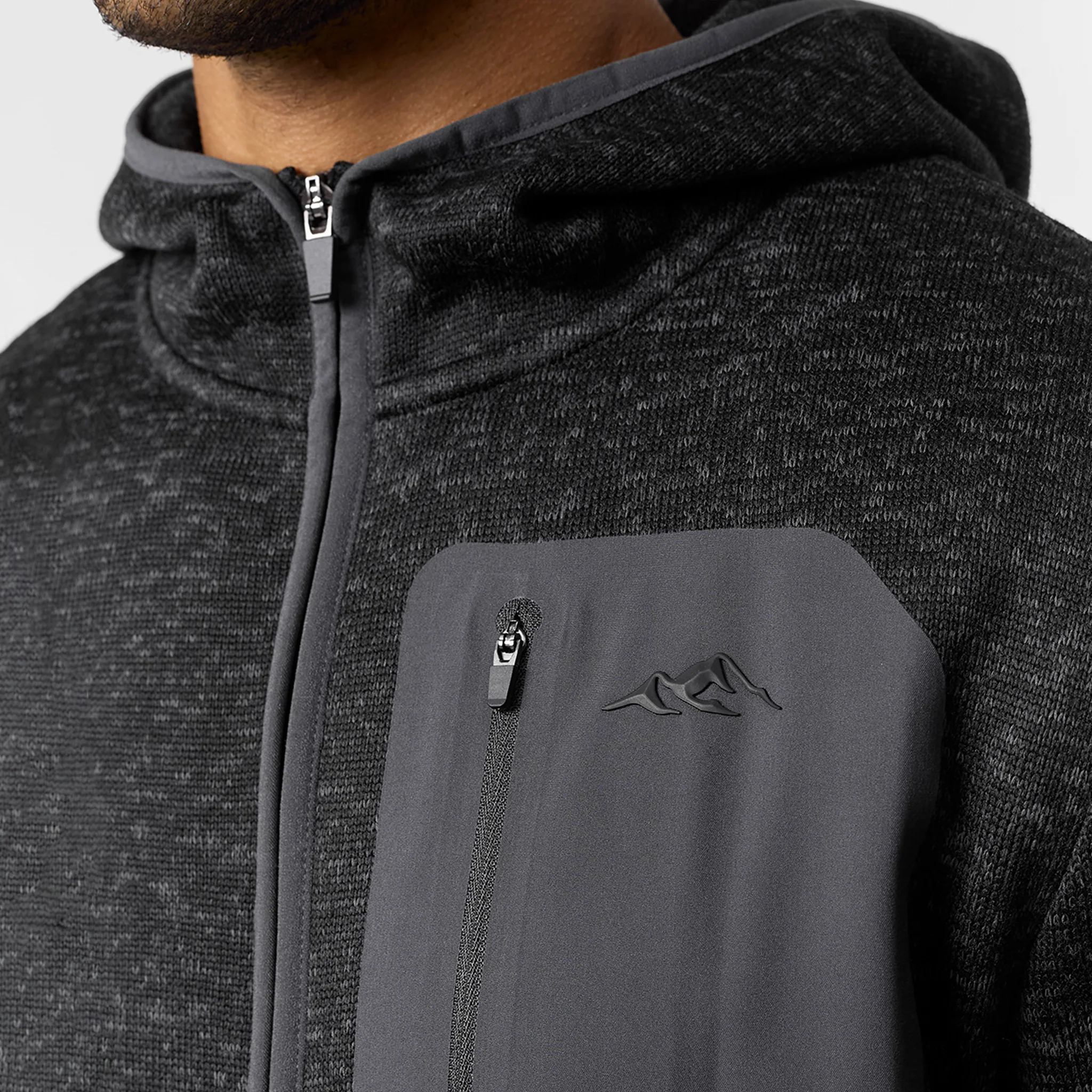 Heat Seal Tech Knit Hoodie | Black - Image 5