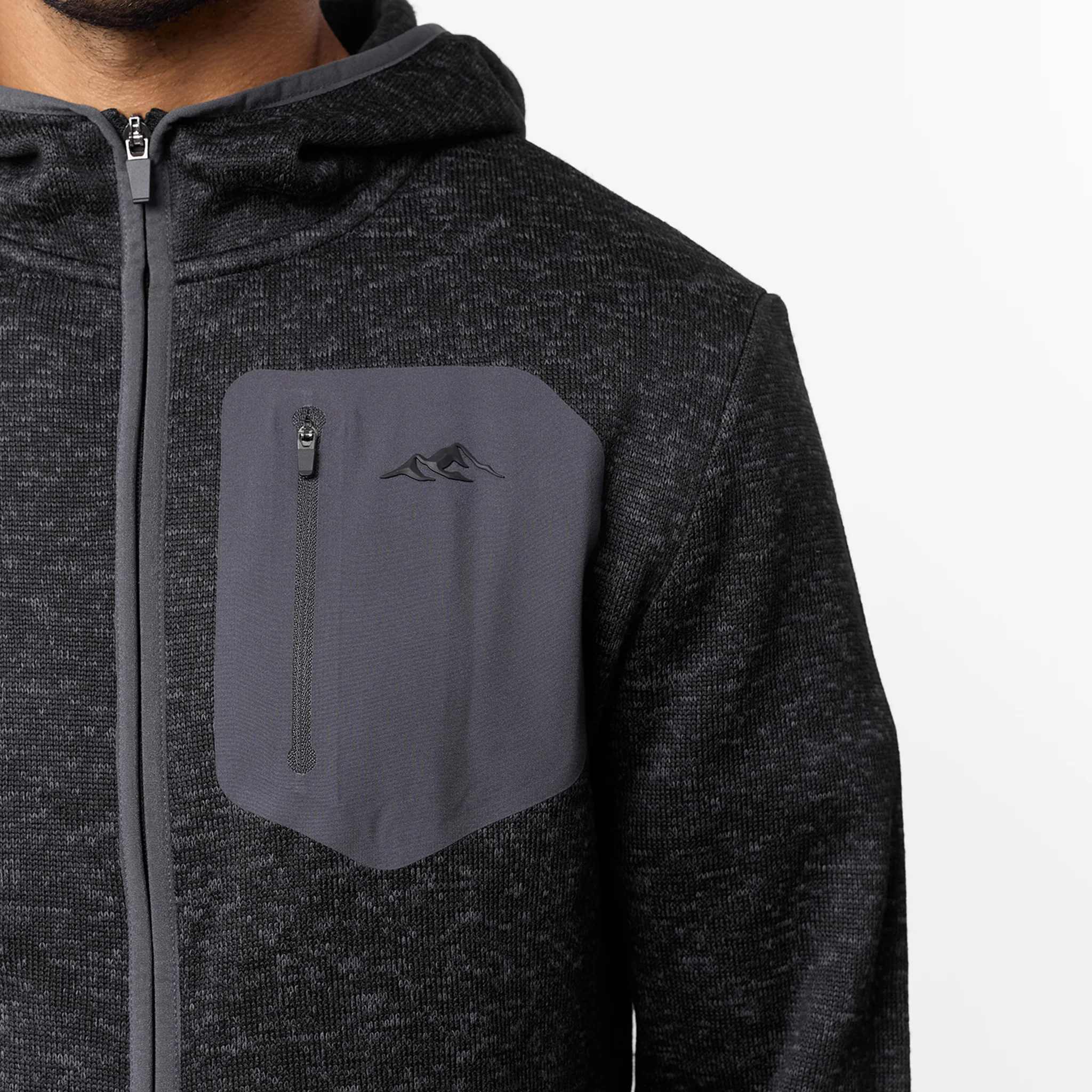Heat Seal Tech Knit Hoodie | Black - Image 6
