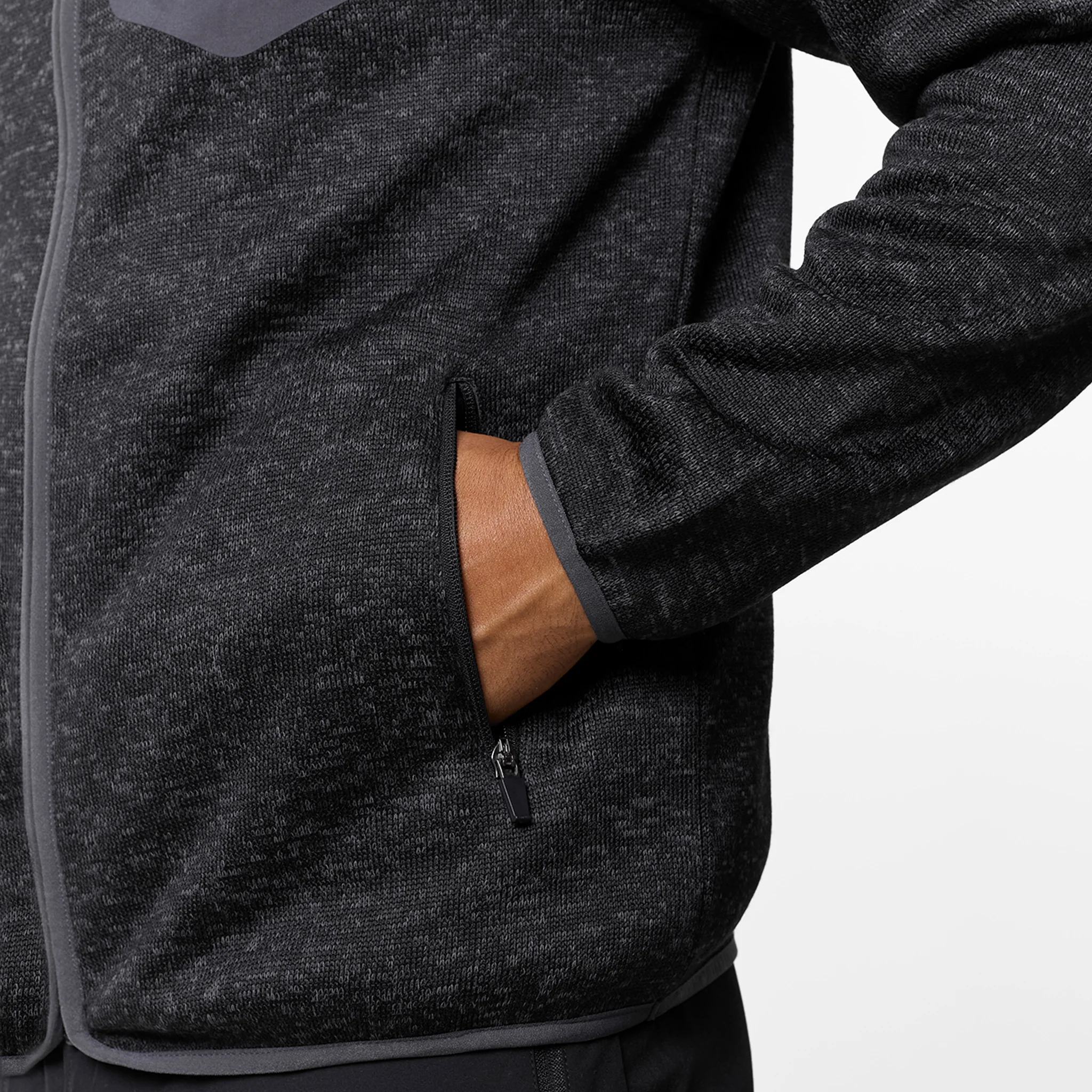 Heat Seal Tech Knit Hoodie | Black - Image 7