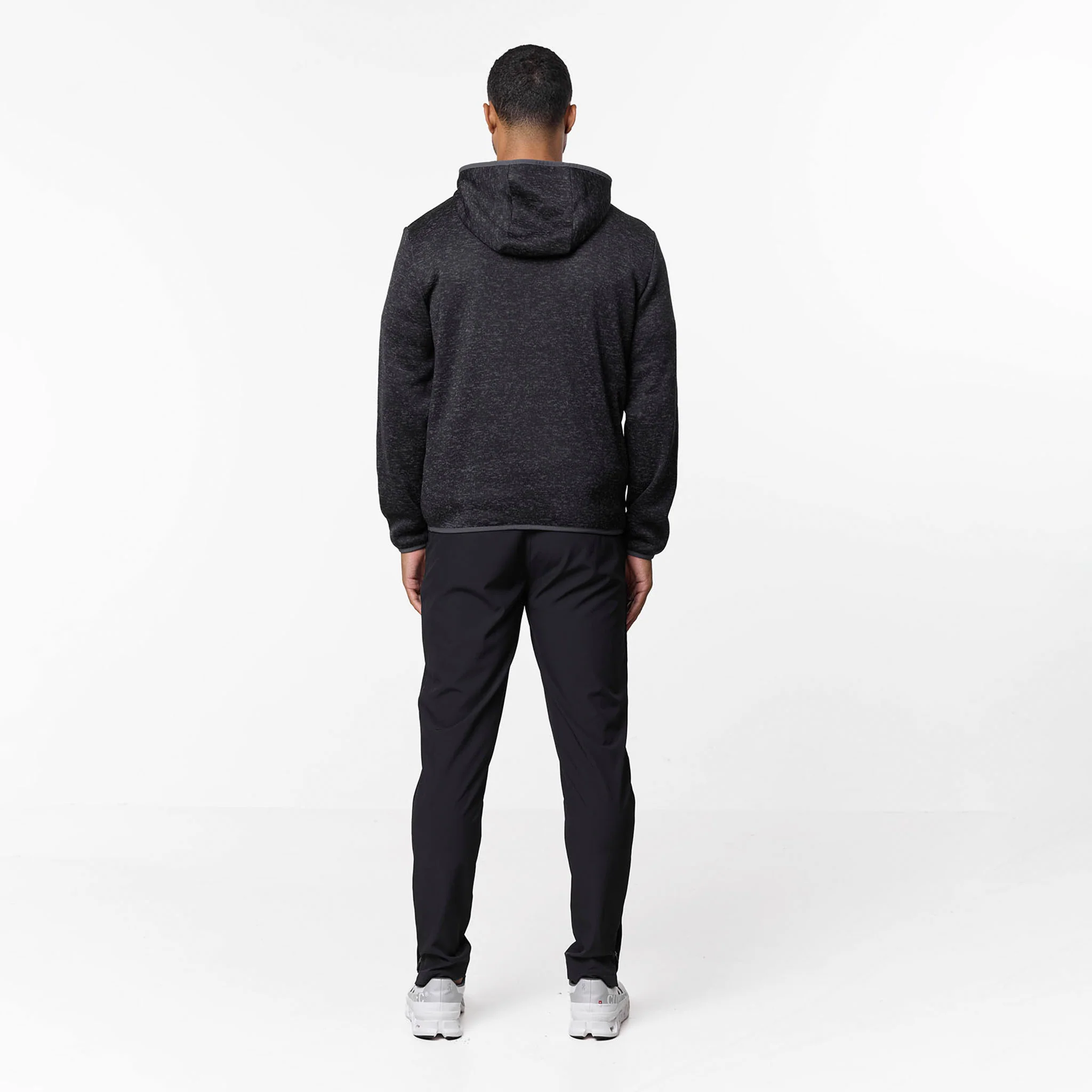 Heat Seal Tech Knit Hoodie | Black - Image 9