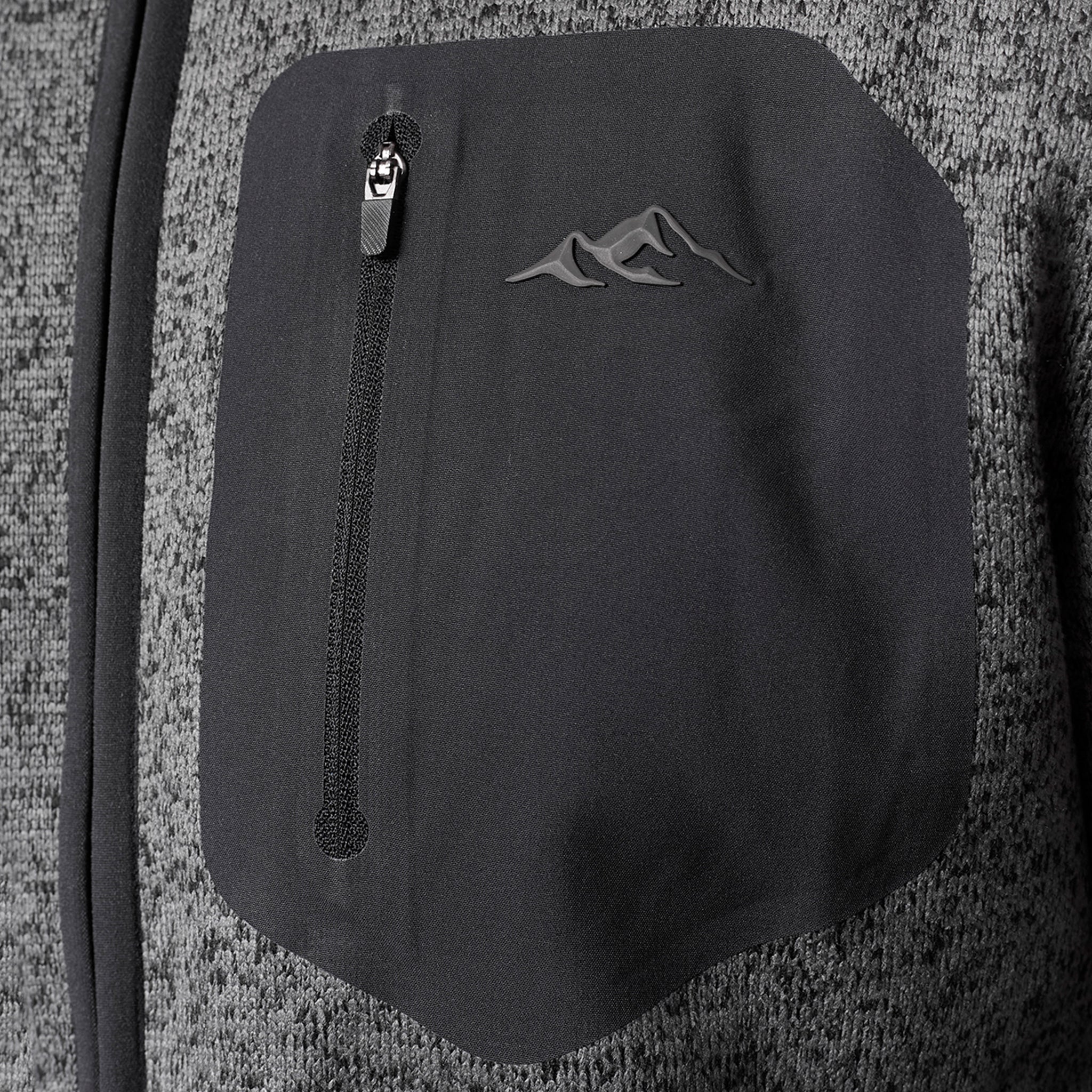 Heat Seal Tech Knit Hoodie | Mid Grey - Image 10