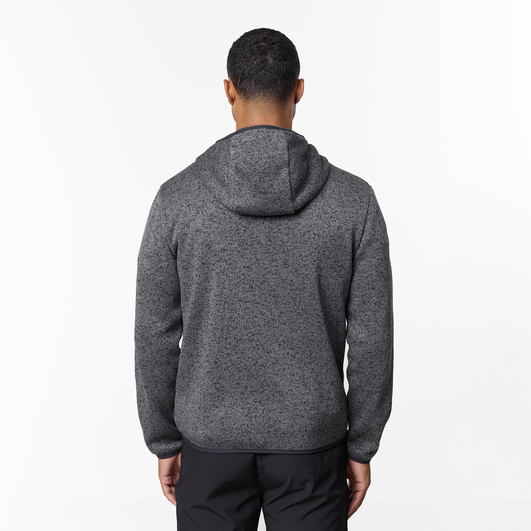 Heat Seal Tech Knit Hoodie | Mid Grey - Image 11
