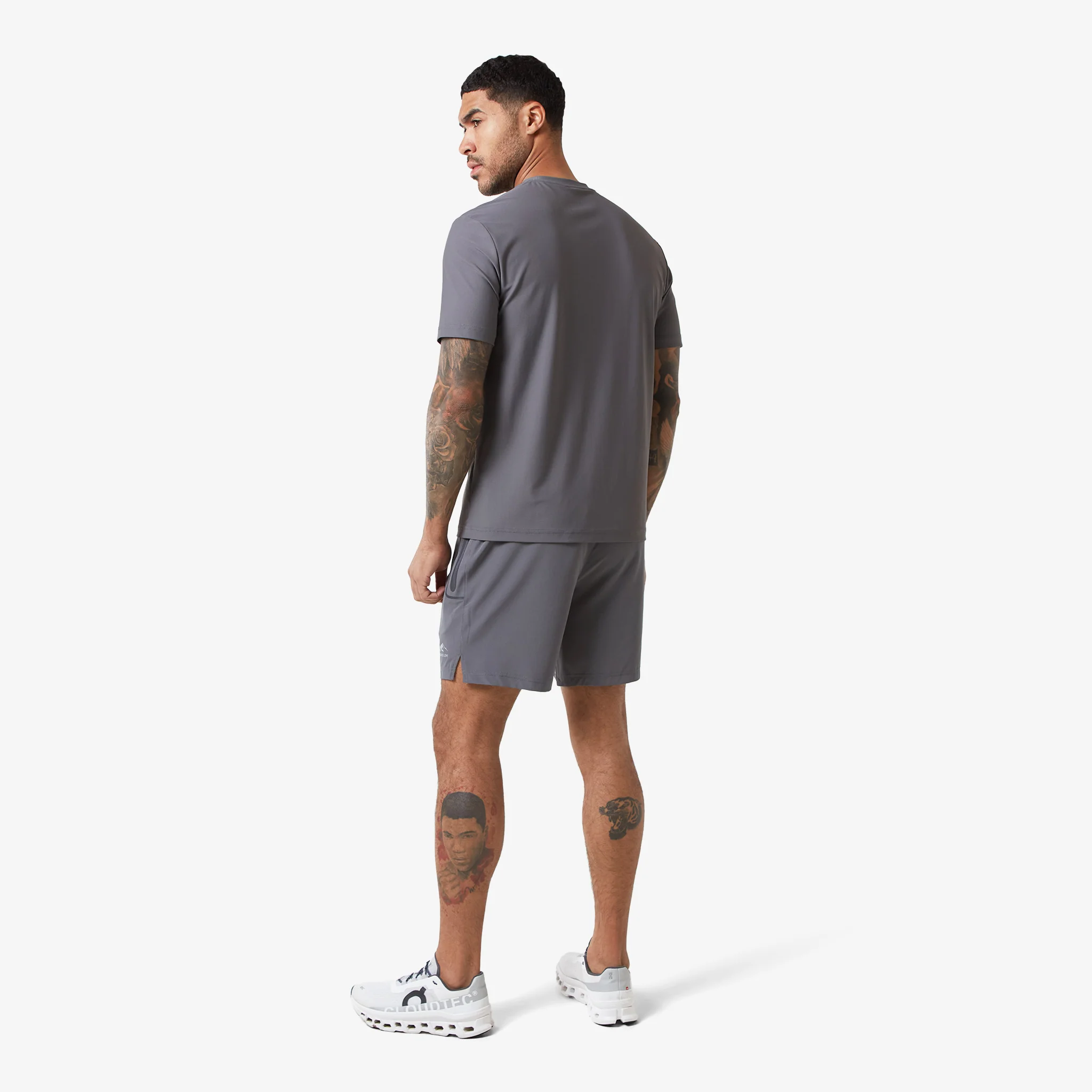 Heat Seal Zip Pocket T-Shirt | Grey - Image 5