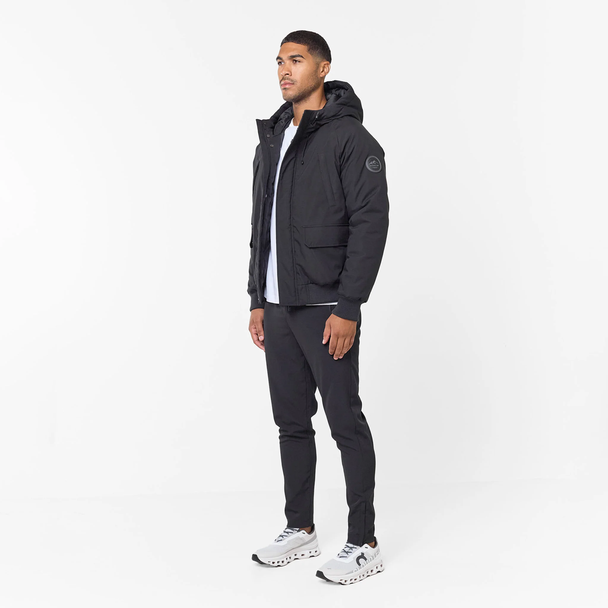Hooded Parka Jacket | Black - Image 2