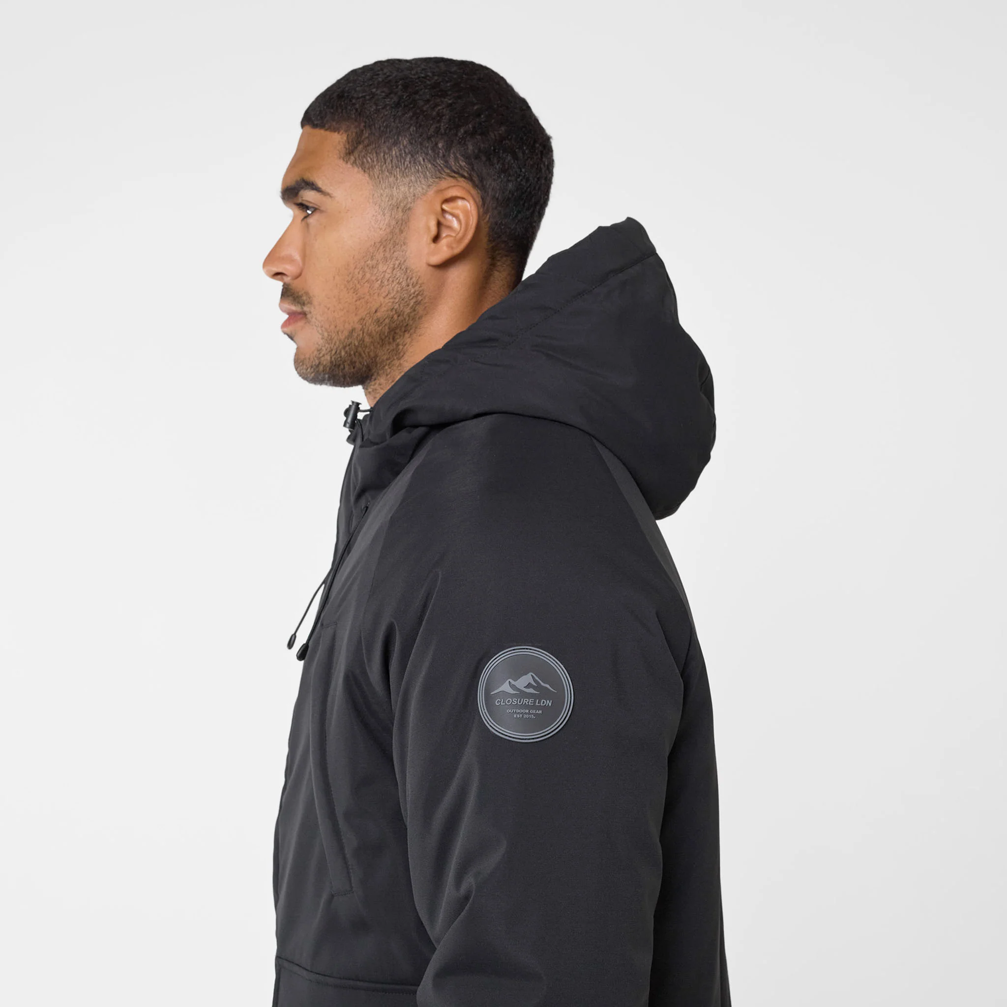 Hooded Parka Jacket | Black - Image 4