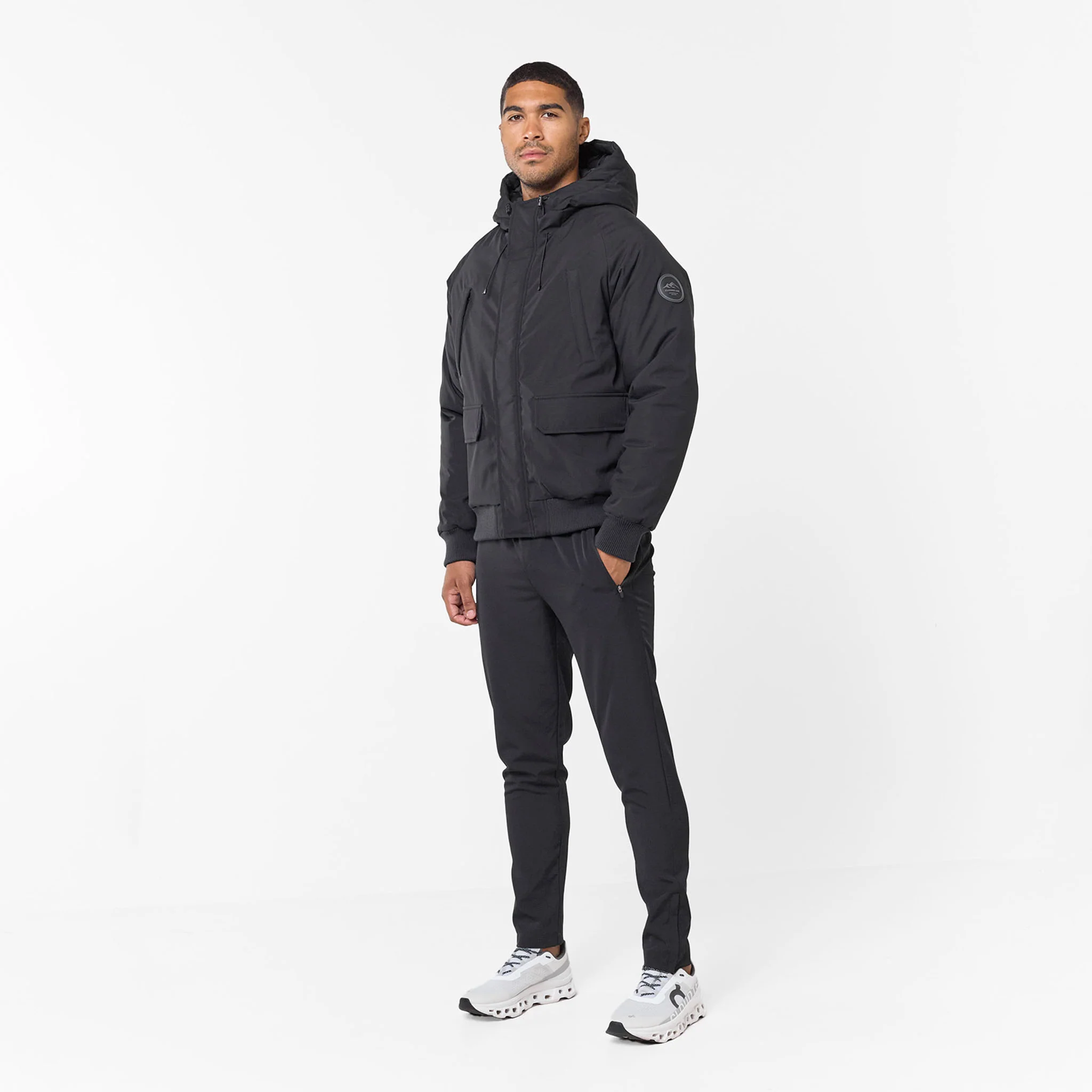 Hooded Parka Jacket | Black - Image 7