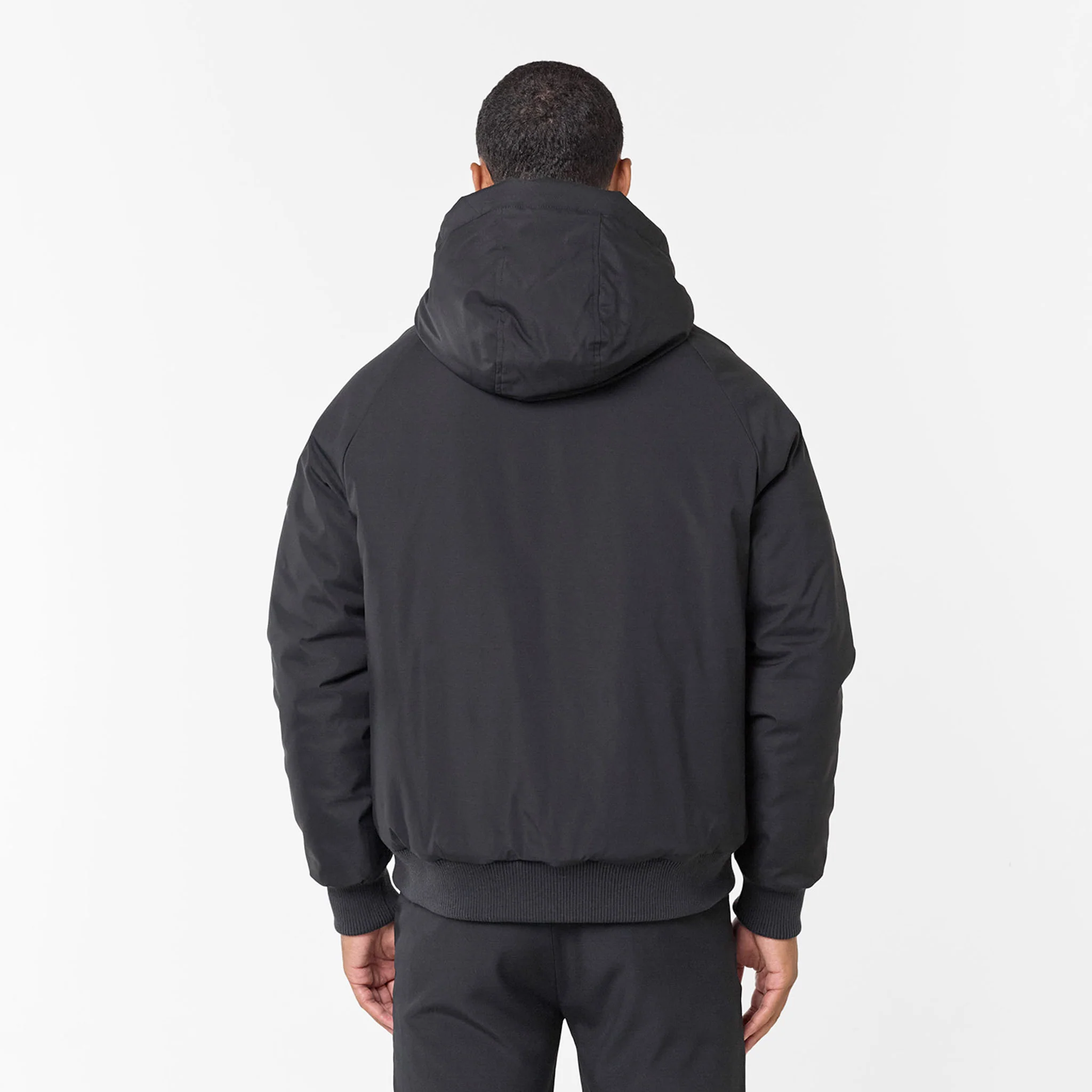 Hooded Parka Jacket | Black - Image 8