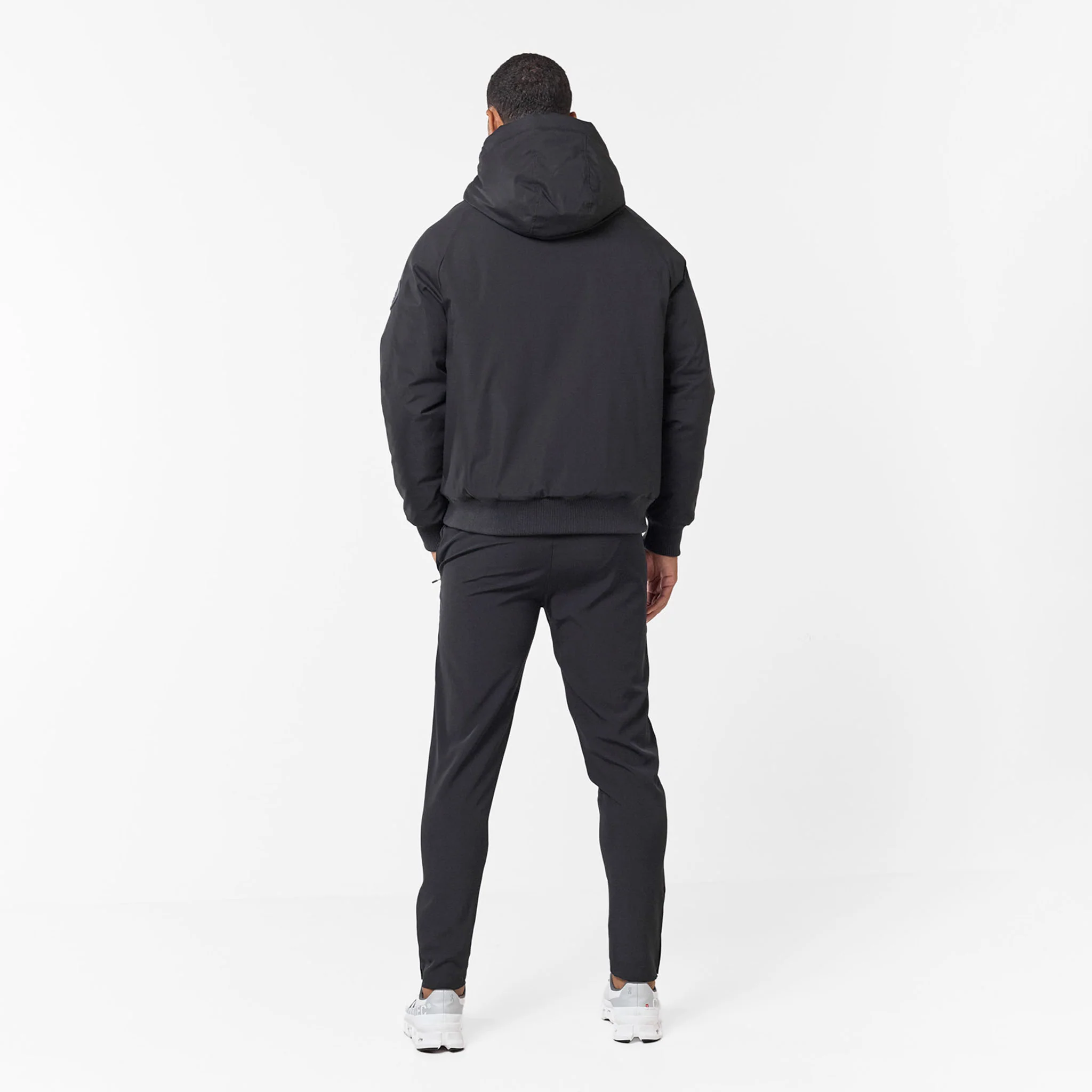Hooded Parka Jacket | Black - Image 9