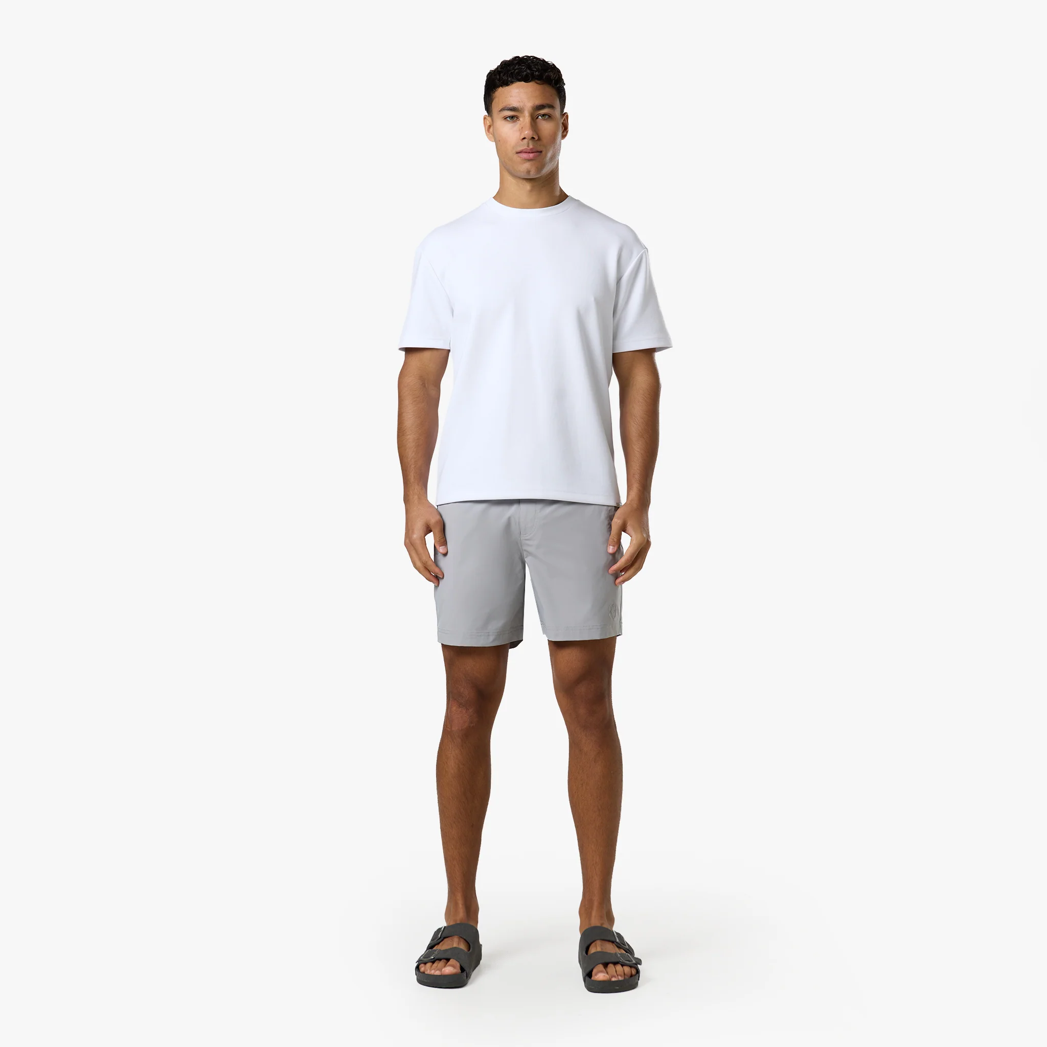 Icon Buckle Swimshort | Ice Grey - Image 4