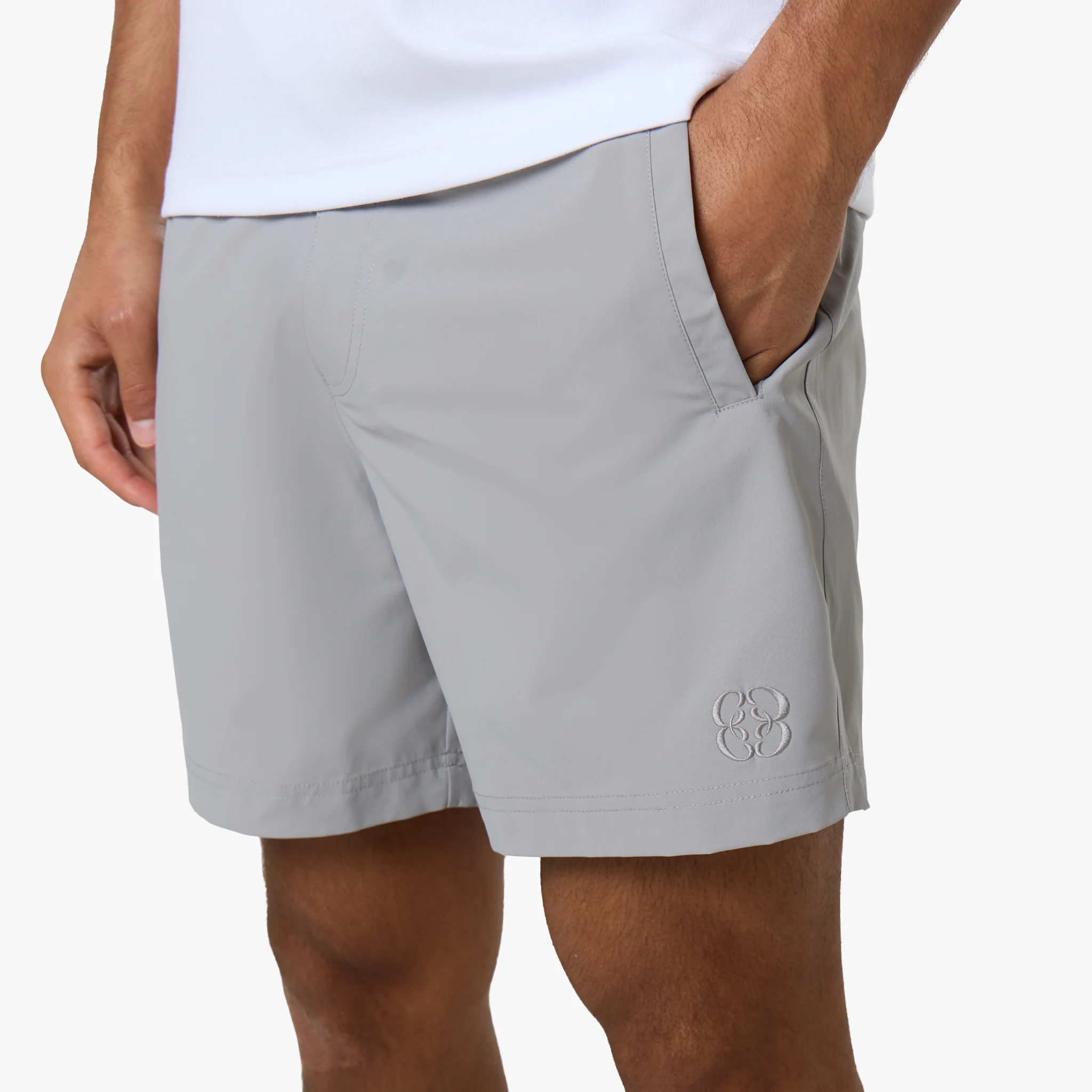 Icon Buckle Swimshort | Ice Grey - Image 6