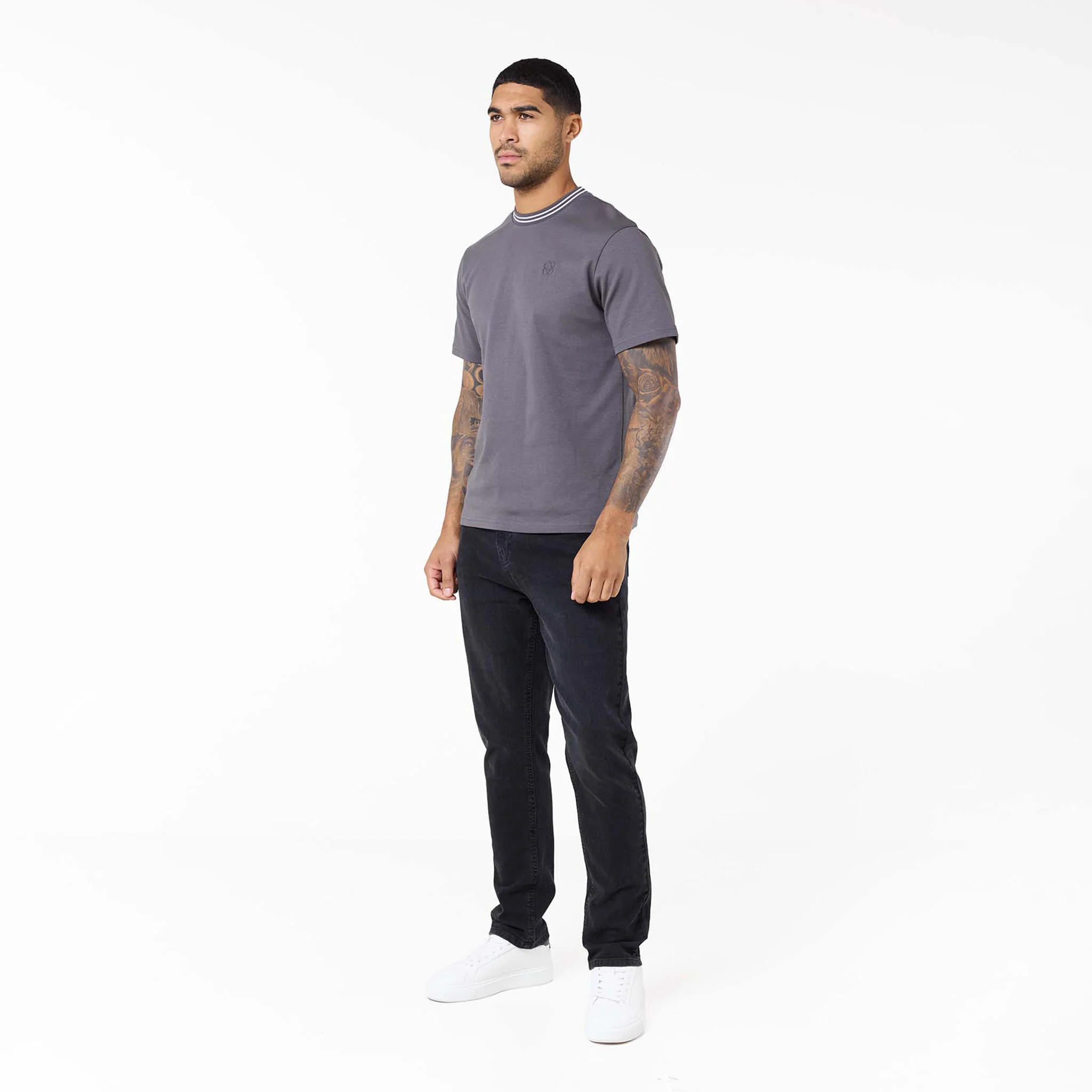 Icon Ringer T-Shirt | Dark Grey - Image 3