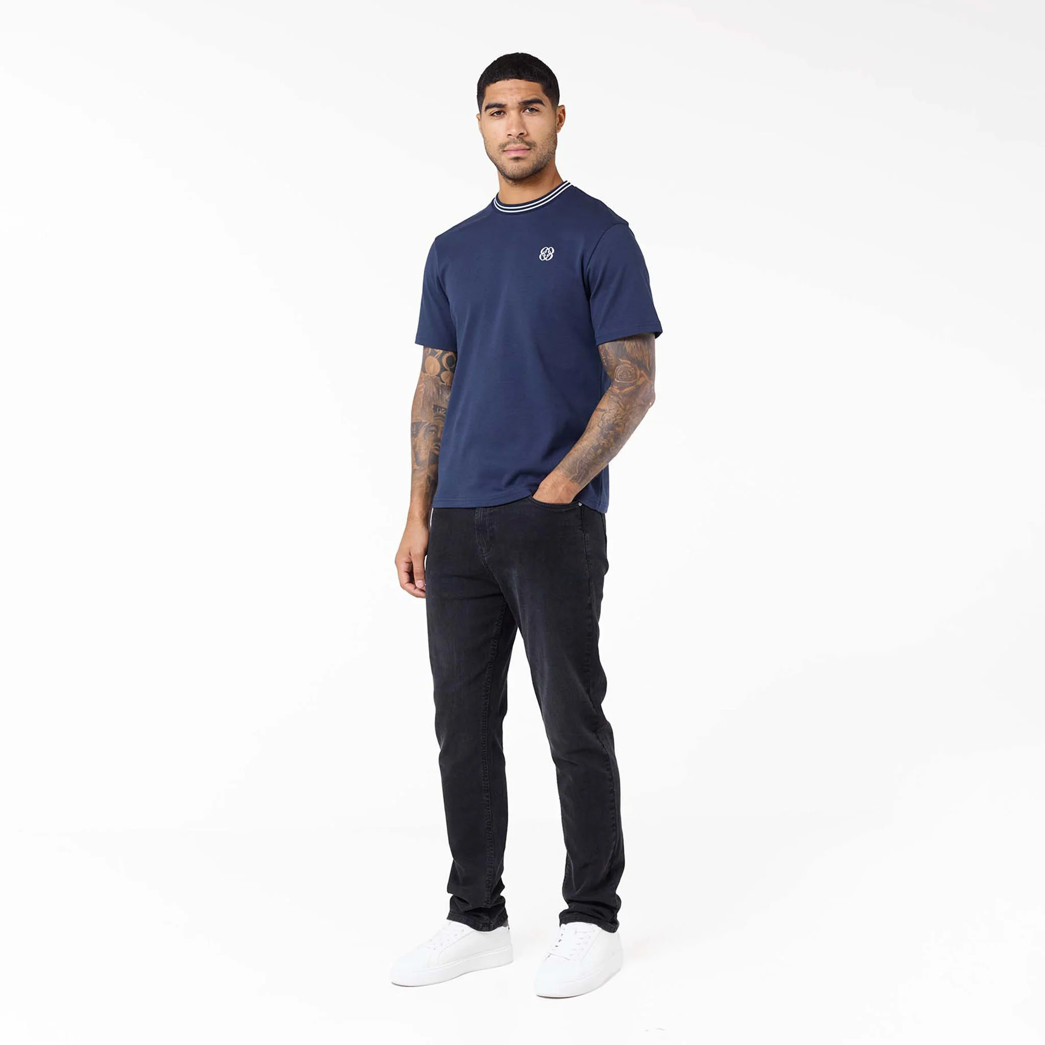 Icon Ringer T-Shirt | Navy - Image 3