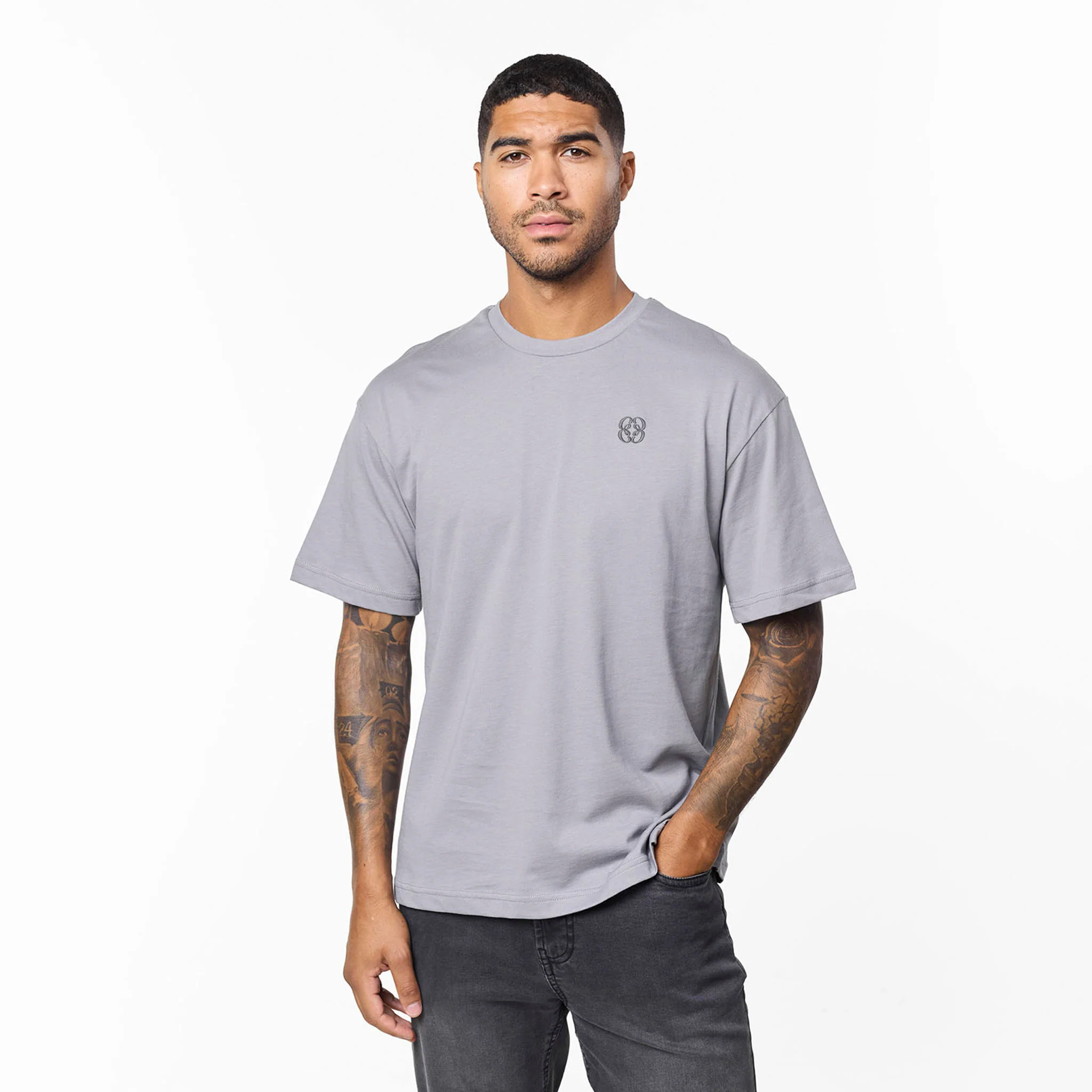 Icon T-Shirt | Mid Grey - Image 7