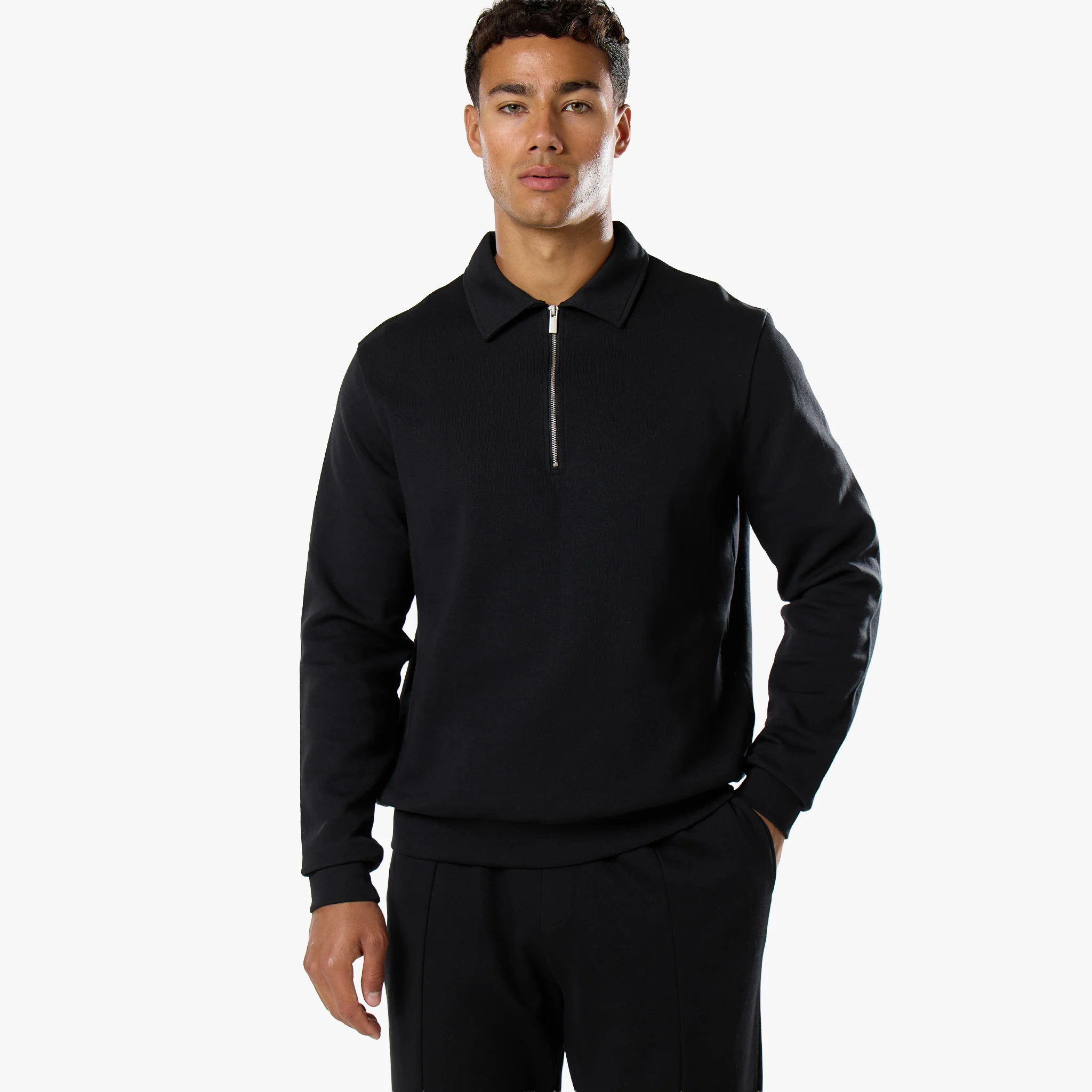 Interlock 1/4 Zip | Black - Image 6