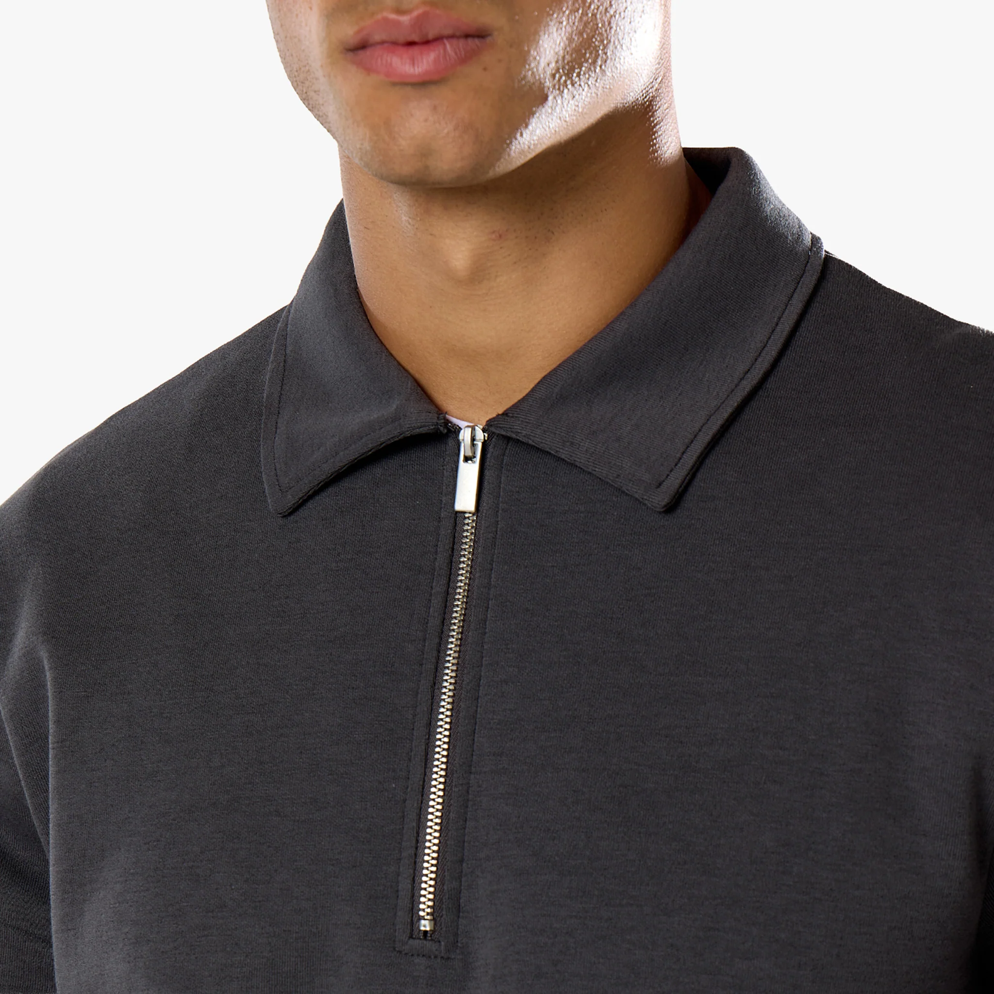 Interlock 1/4 Zip Tracksuit | Charcoal - Image 4