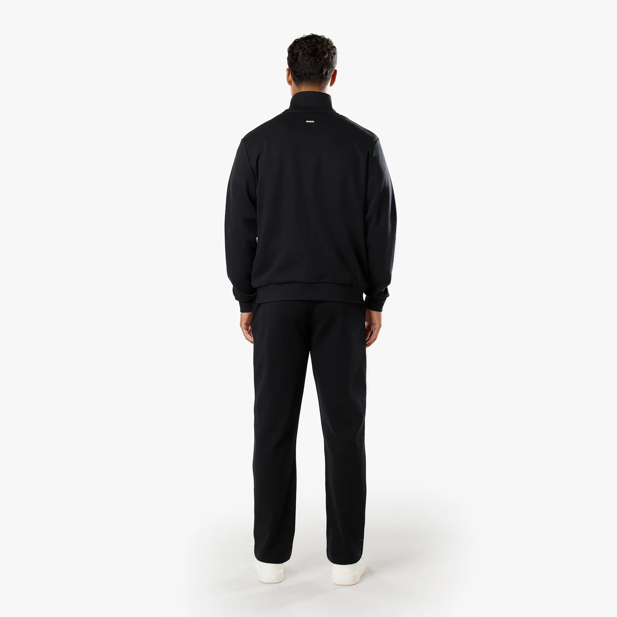 Interlock FZ Funnel Neck Tracksuit | Black - Image 7