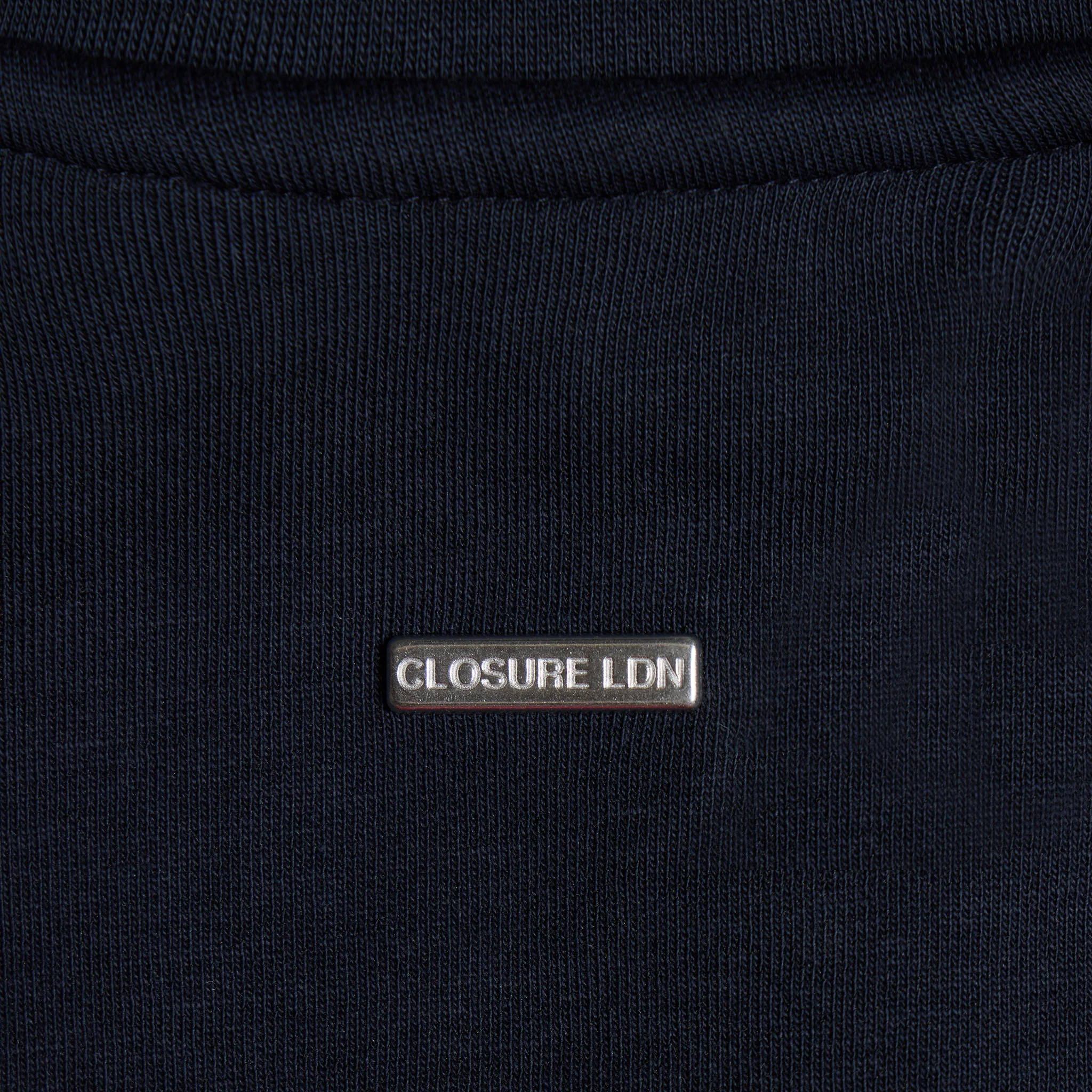 Interlock Full Zip Funnel Neck | Navy - Image 6