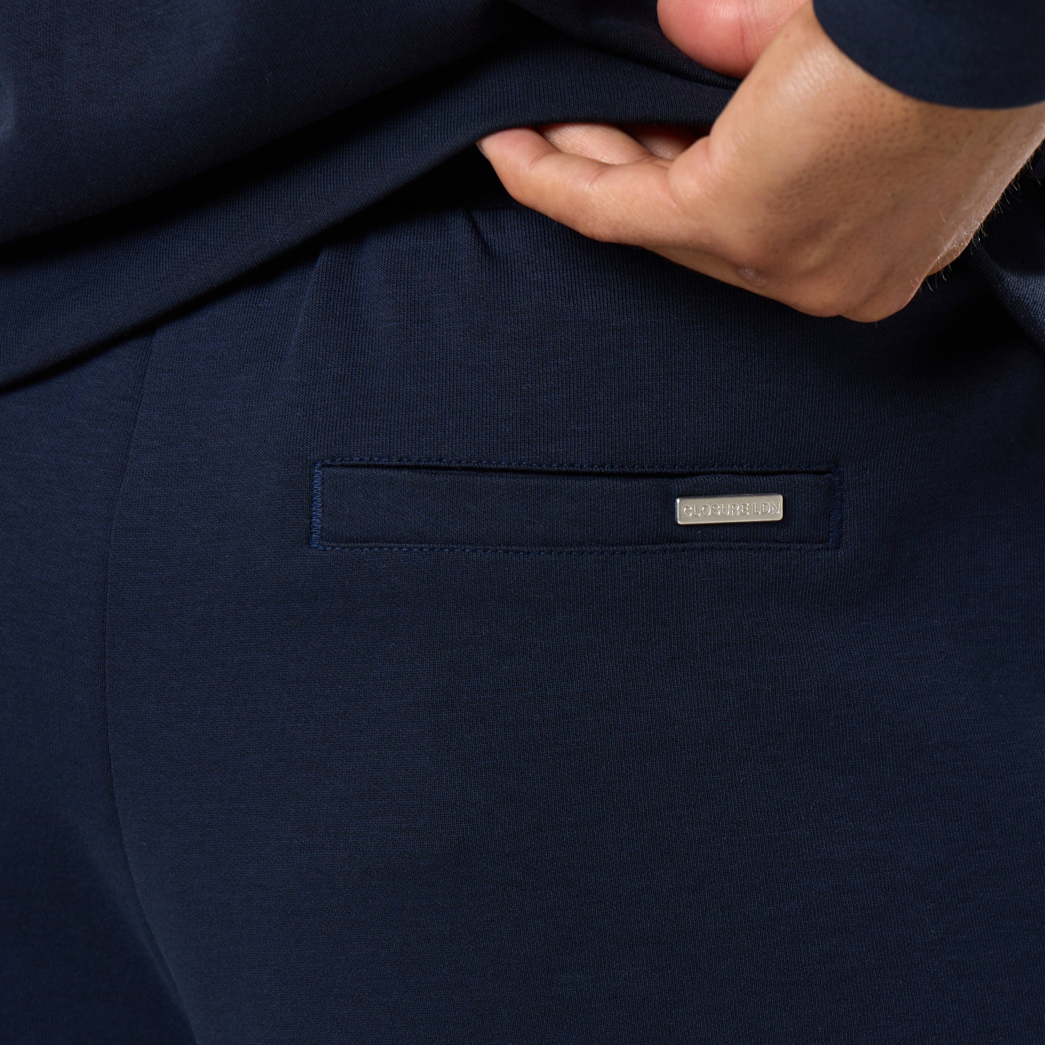 Interlock FZ Funnel Neck Twinset | Navy - Image 8
