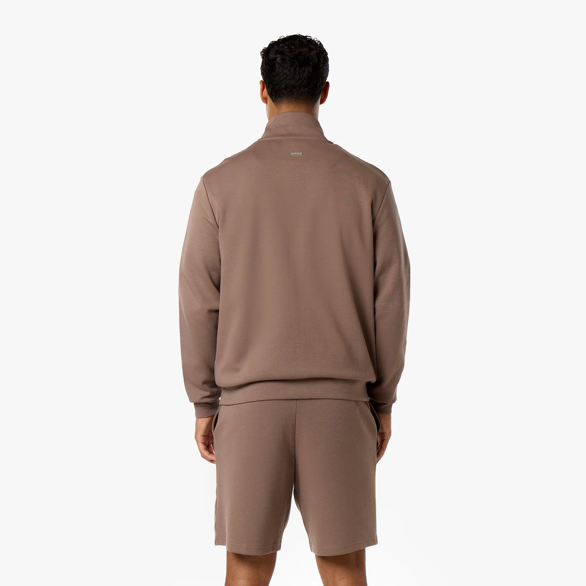Interlock FZ Funnel Neck Twinset | Warm Brown - Image 13