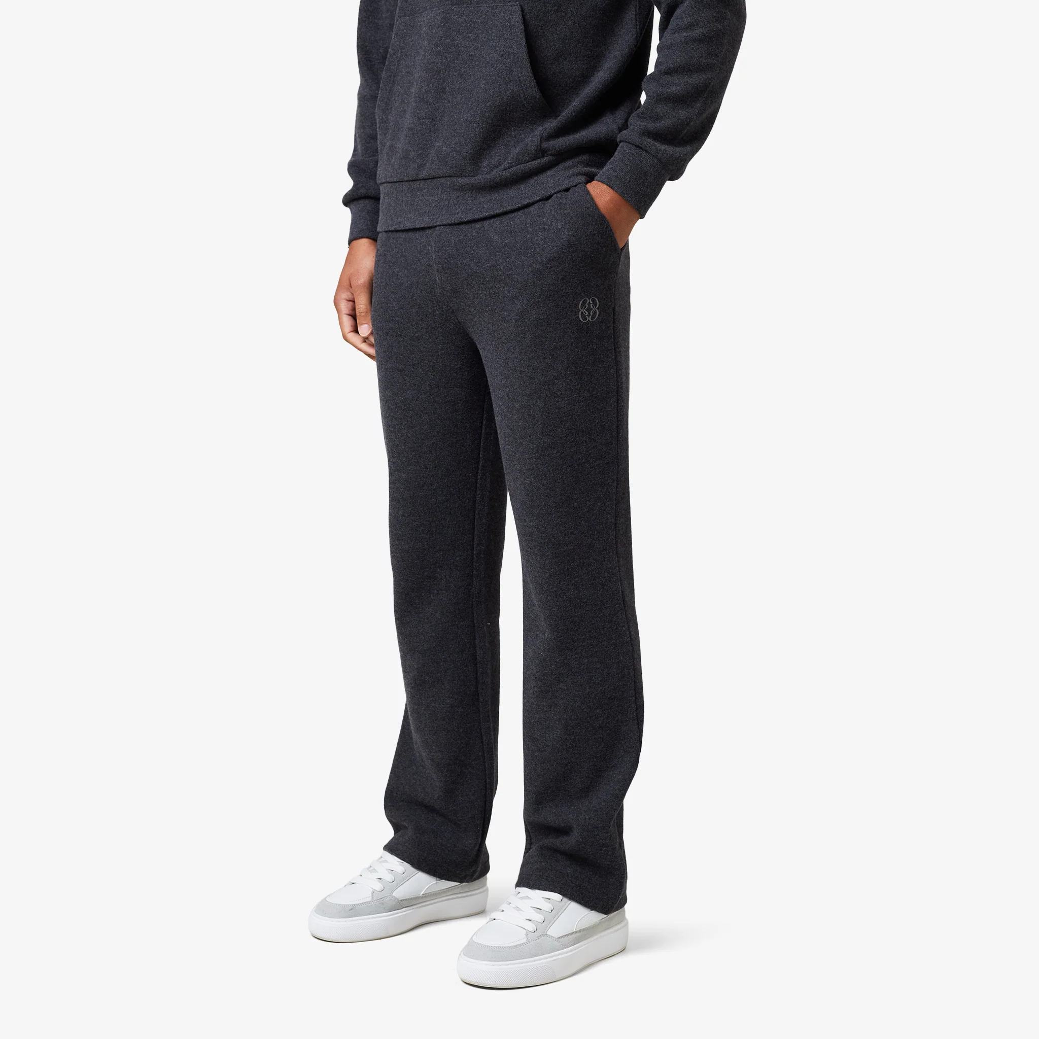 Icon Knit Tracksuit I Charcoal - Image 3
