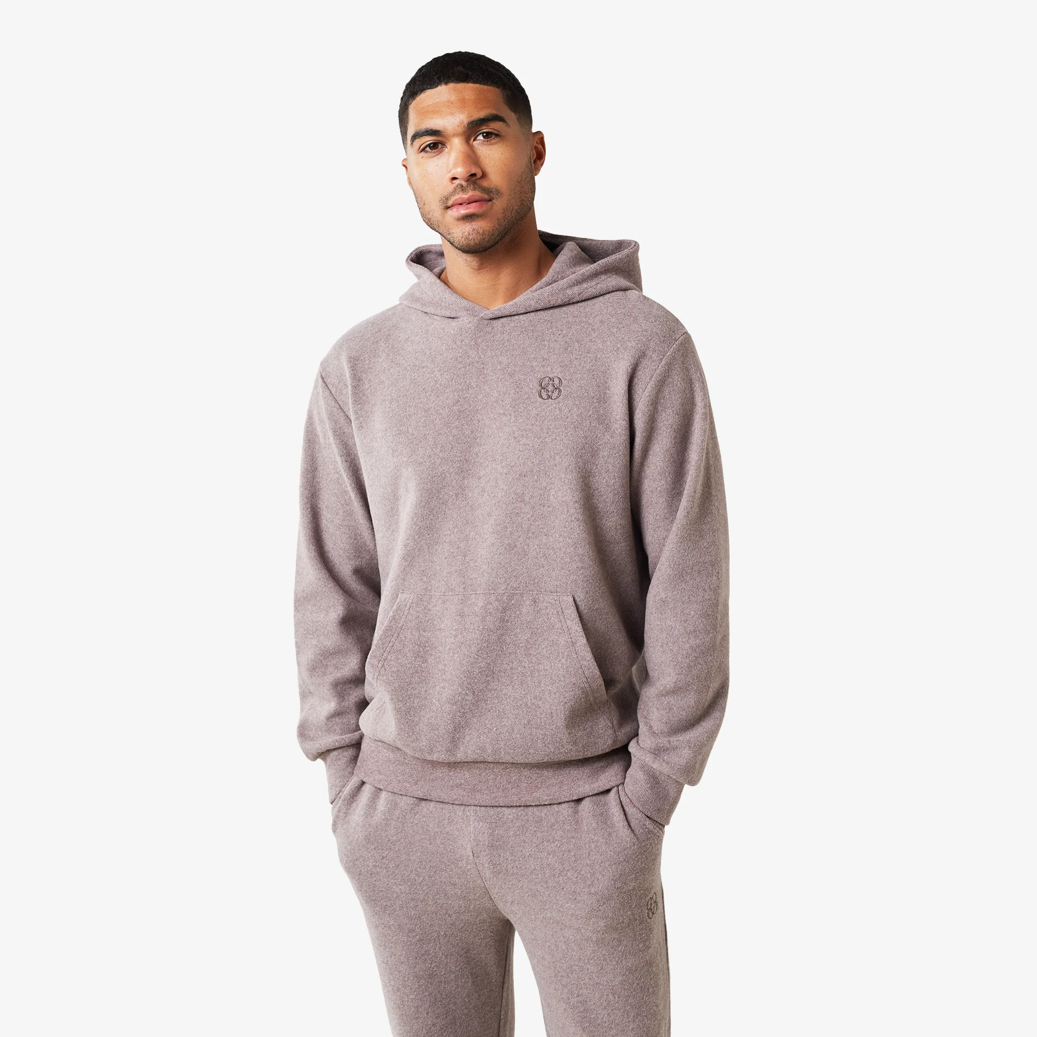 Icon Knit Tracksuit I Dark Brown - Image 3
