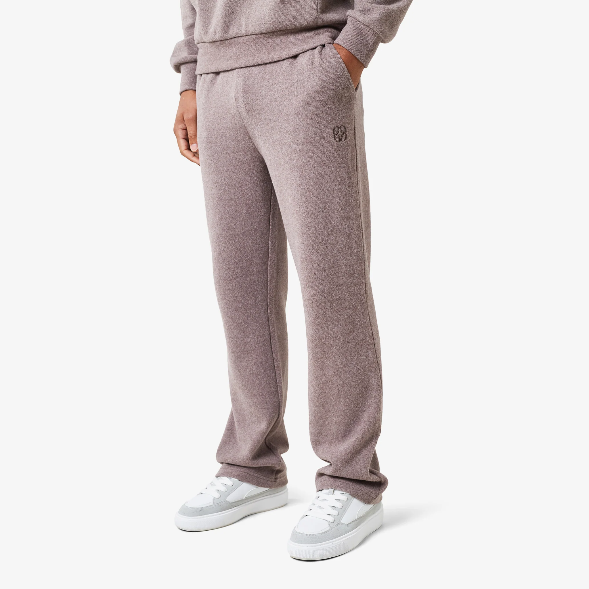 Icon Knit Tracksuit I Dark Brown - Image 4