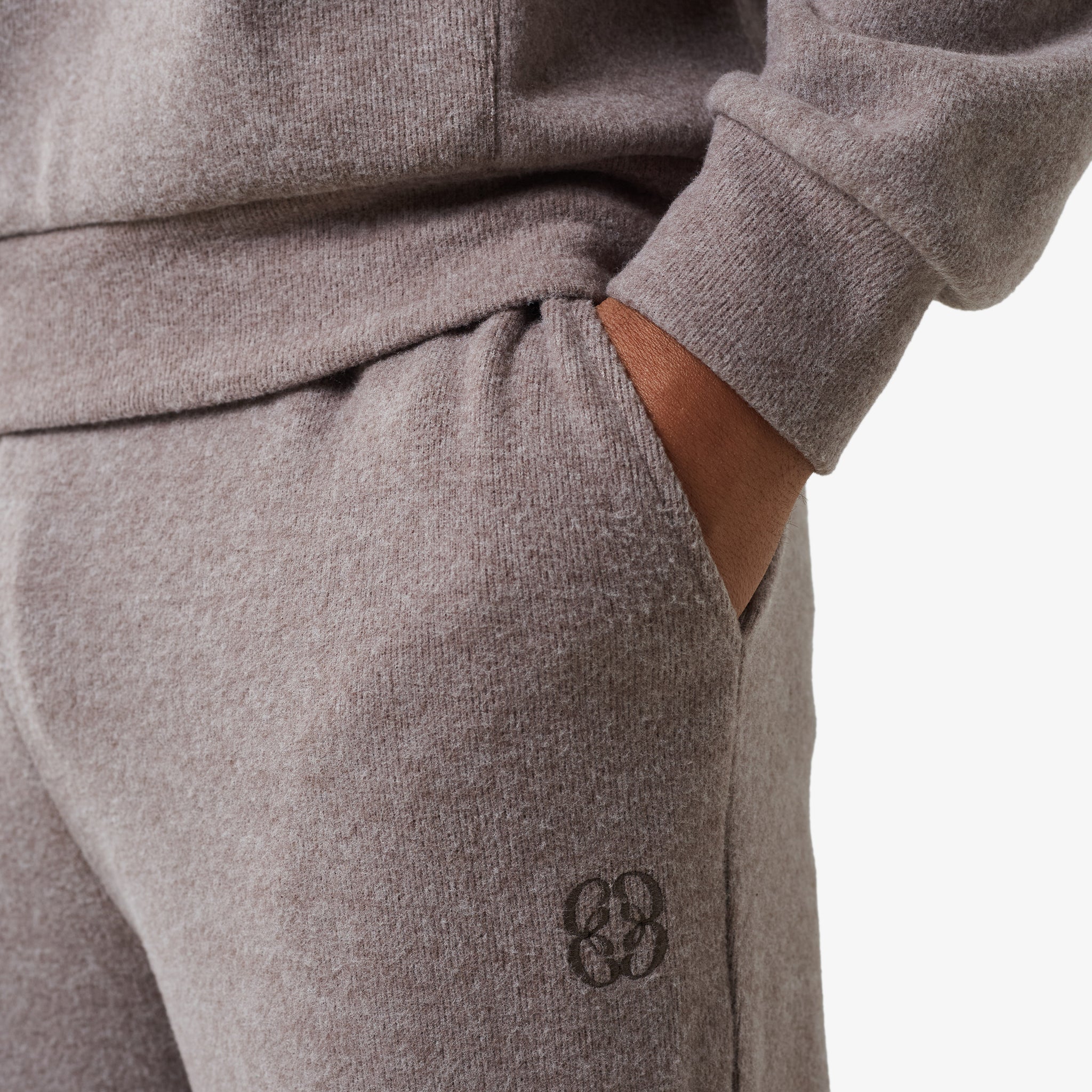 Icon Knit Tracksuit I Dark Brown - Image 5