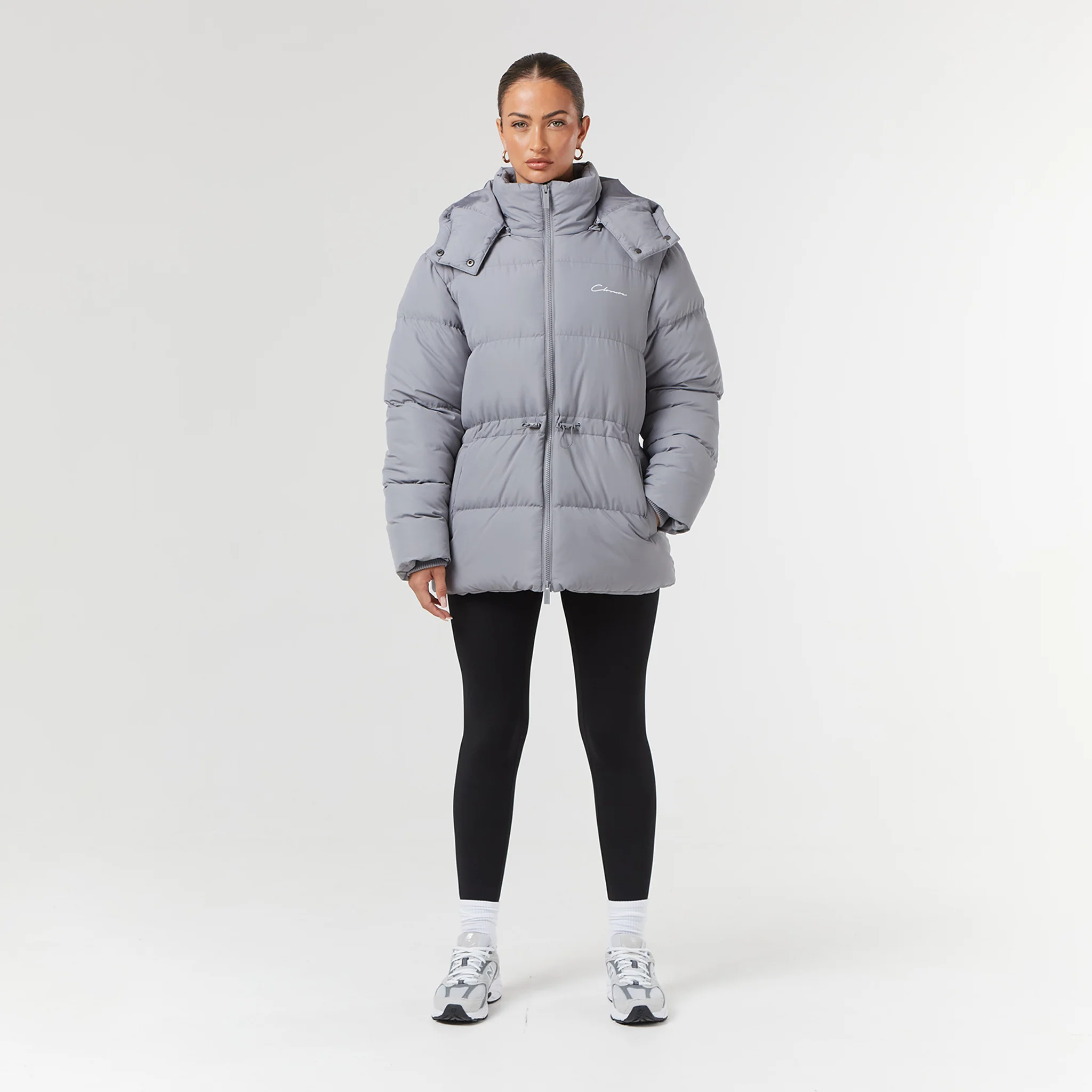 Toggle Waist Puffer | Slate - Image 10