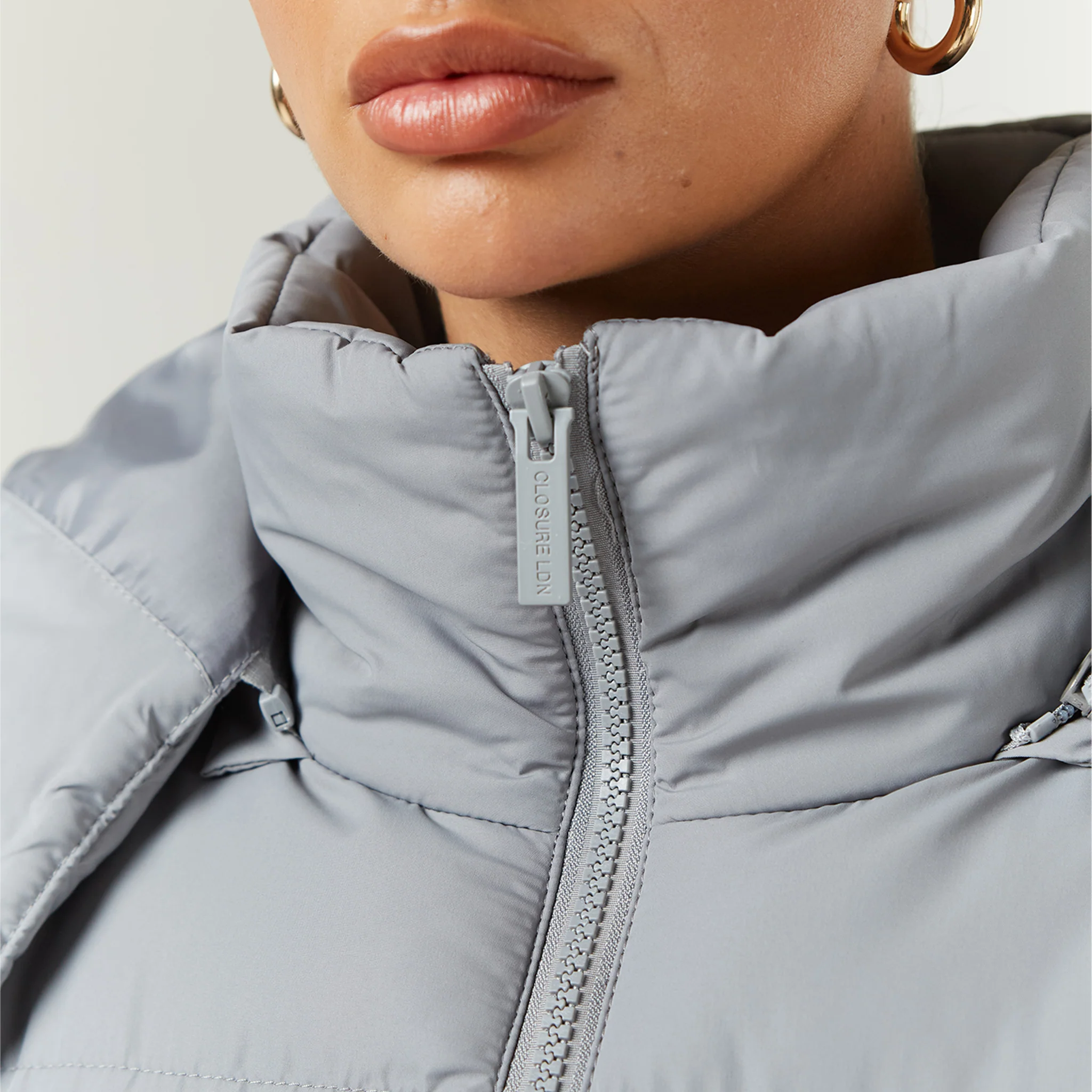 Toggle Waist Puffer | Slate - Image 3