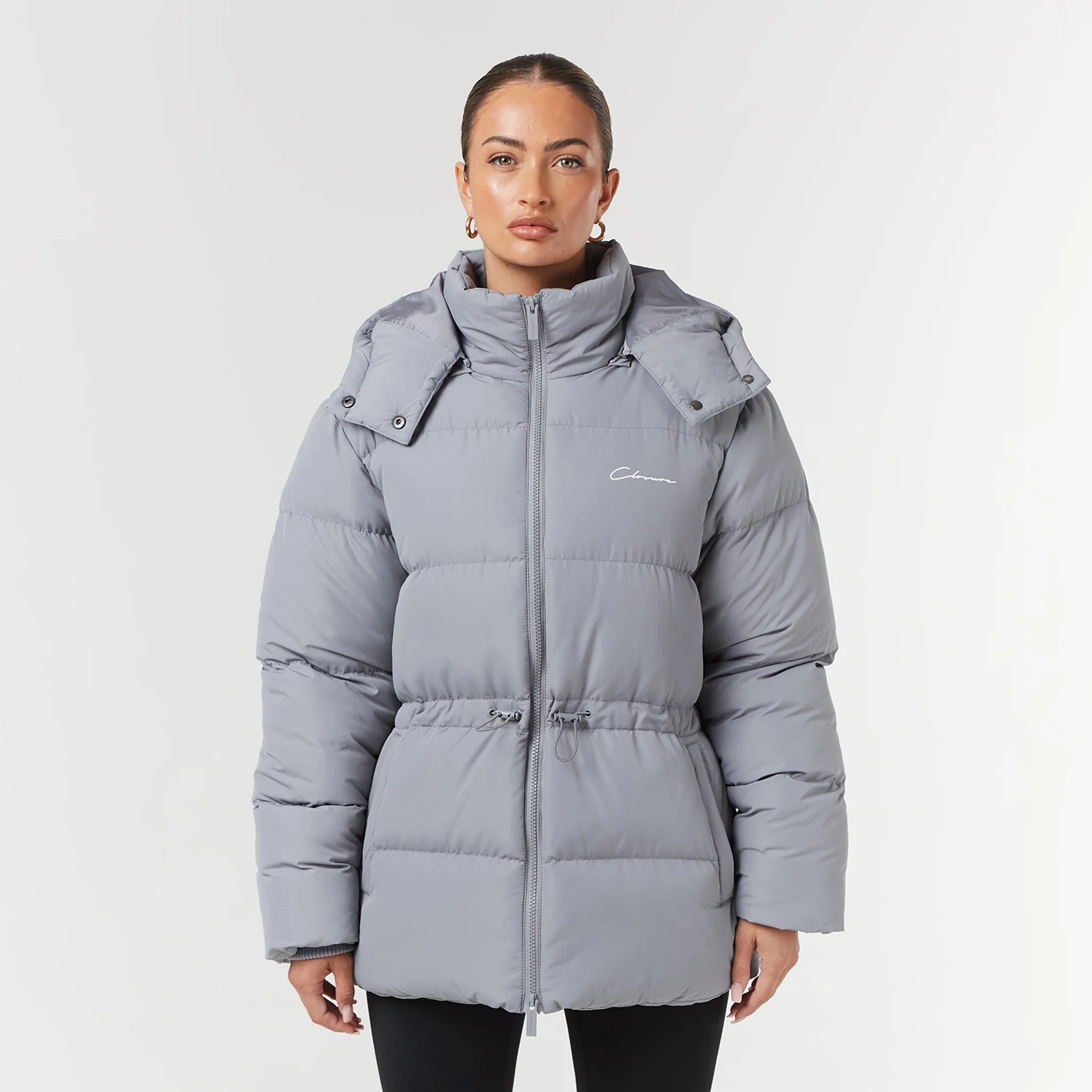 Toggle Waist Puffer | Slate - Image 6