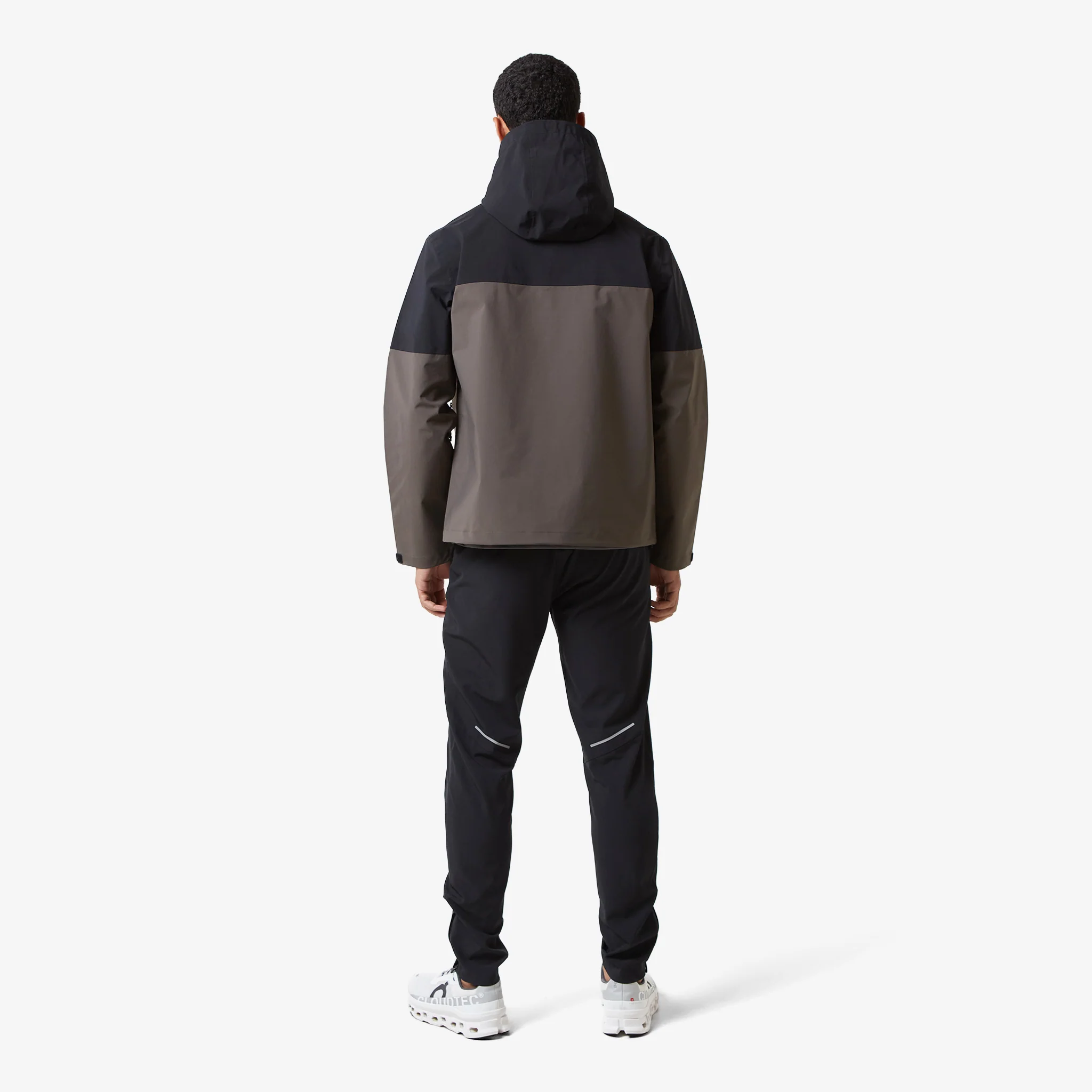 Layered Shell Sport Jacket  | Black/Khaki - Image 10