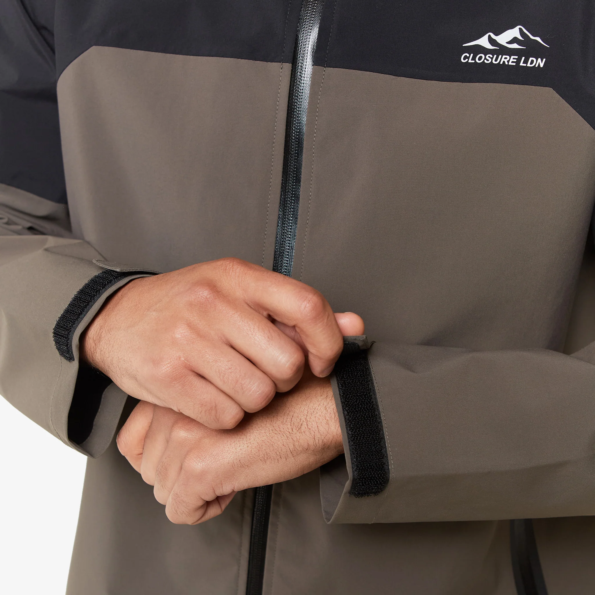Layered Shell Sport Jacket  | Black/Khaki - Image 13