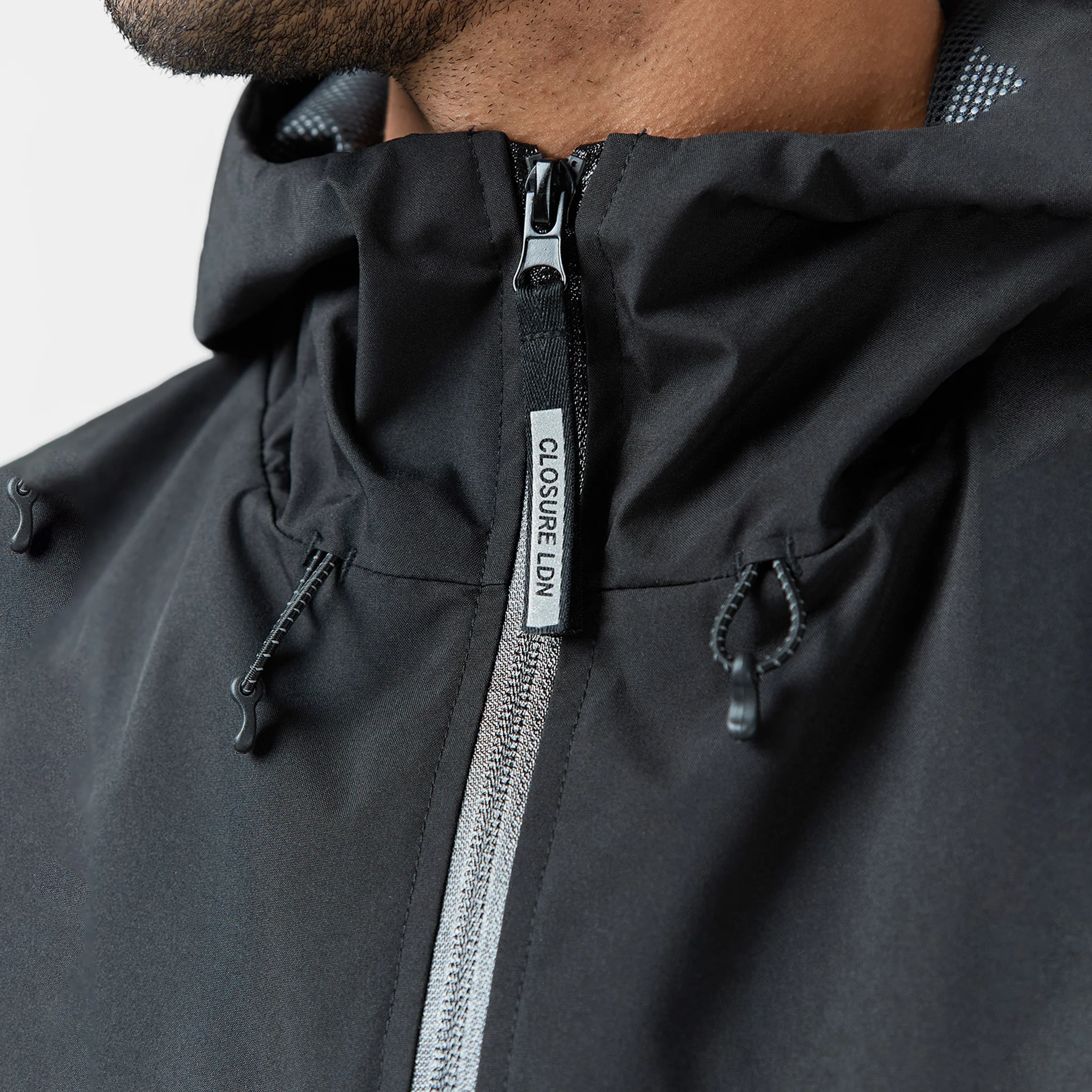 Layered Shell Sport Jacket  | Black/Khaki - Image 6