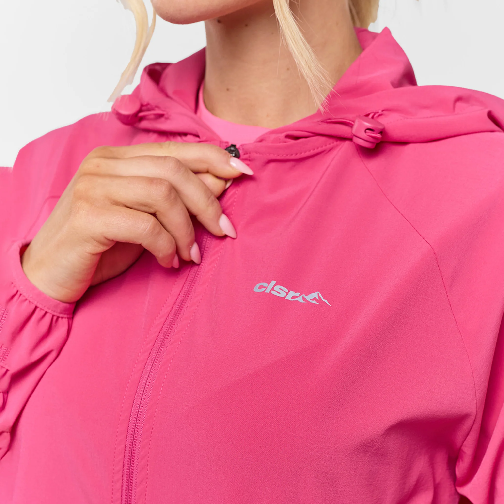 Lightweight Performance Short & Jacket Set | Bright Pink - Image 11