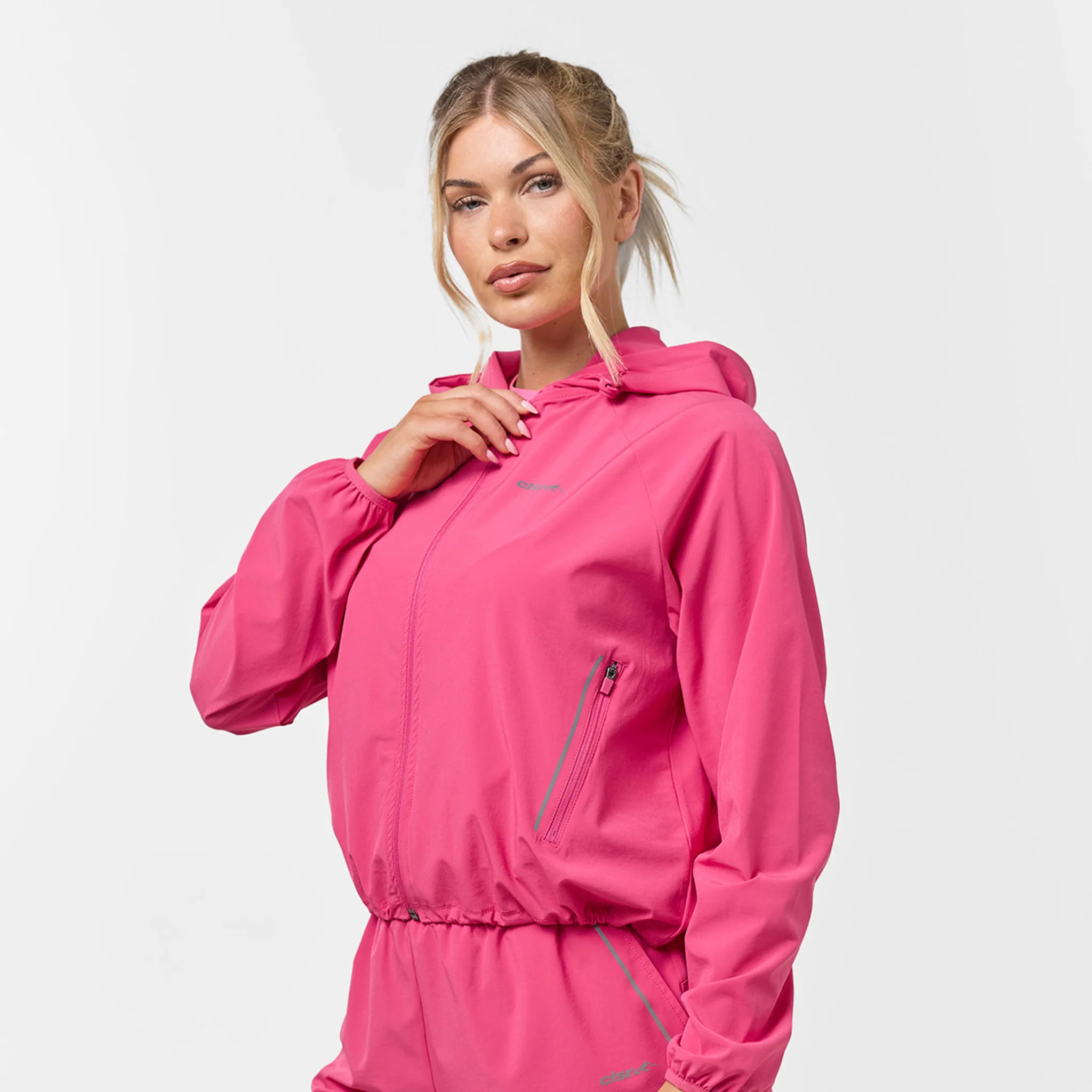 Lightweight Performance Short & Jacket Set | Bright Pink - Image 3