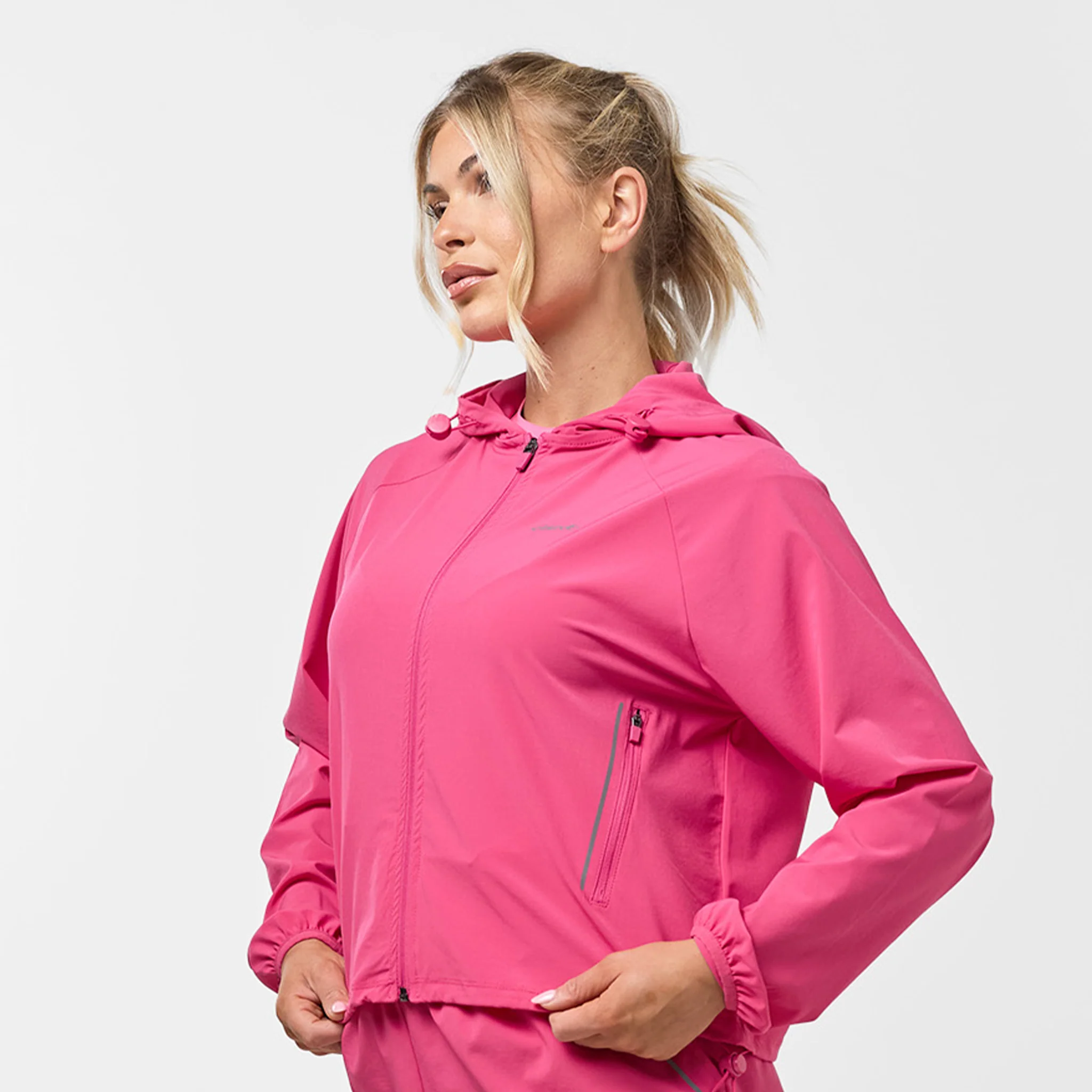 Lightweight Performance Short & Jacket Set | Bright Pink - Image 6
