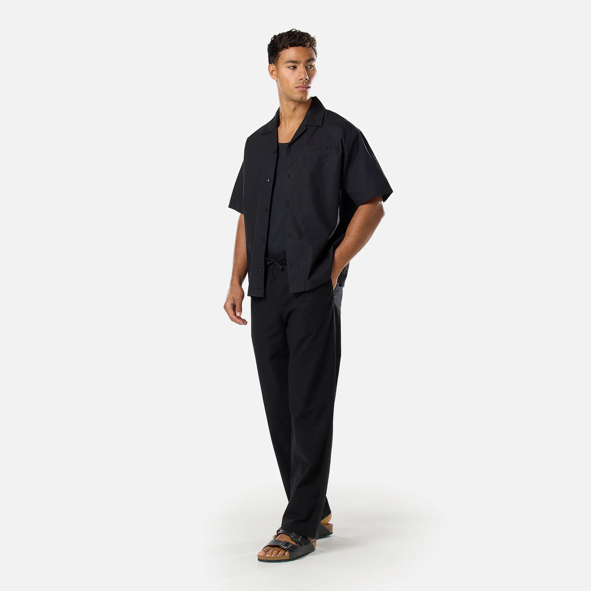 Linen Blend Pant | Black - Image 5