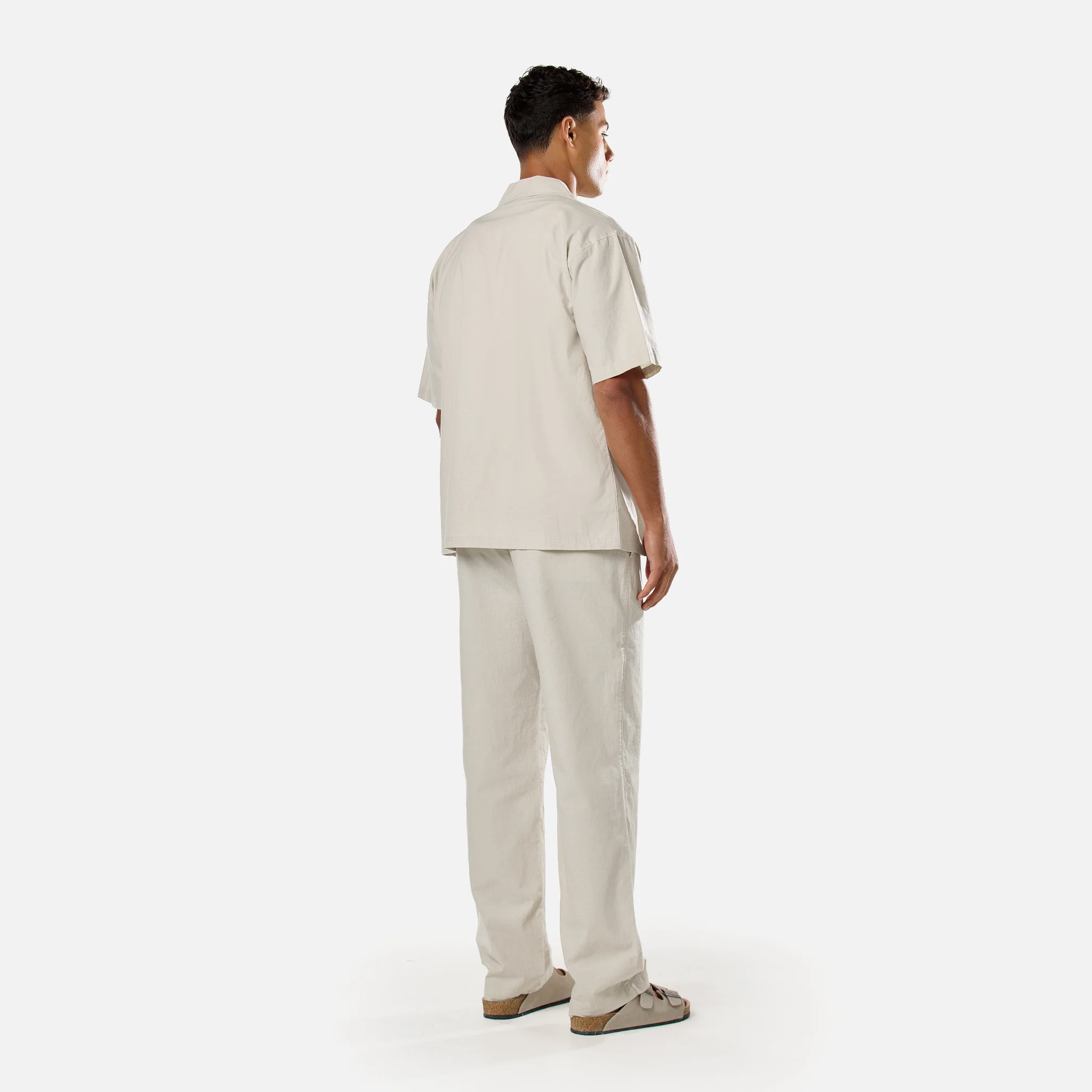 Linen Blend Pant | Stone - Image 6