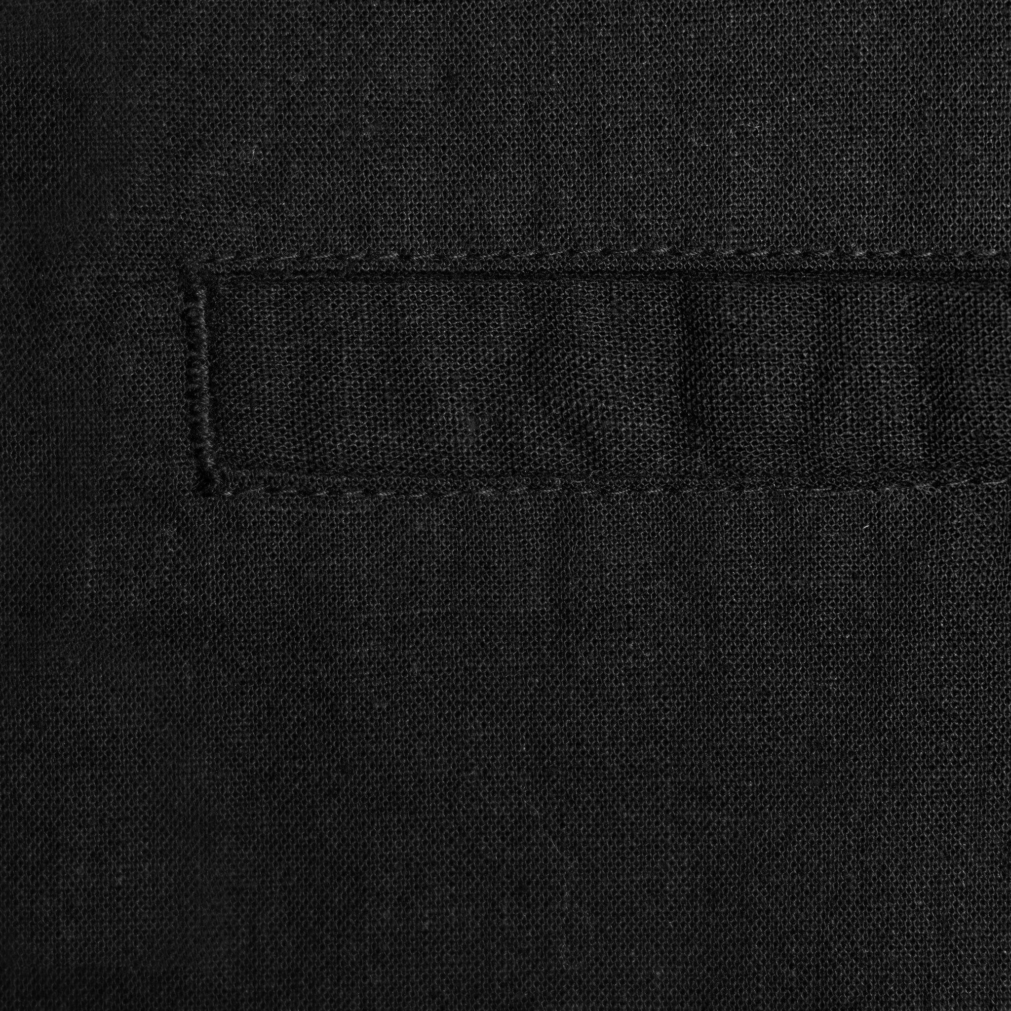 Linen Blend Shirt | Black - Image 5