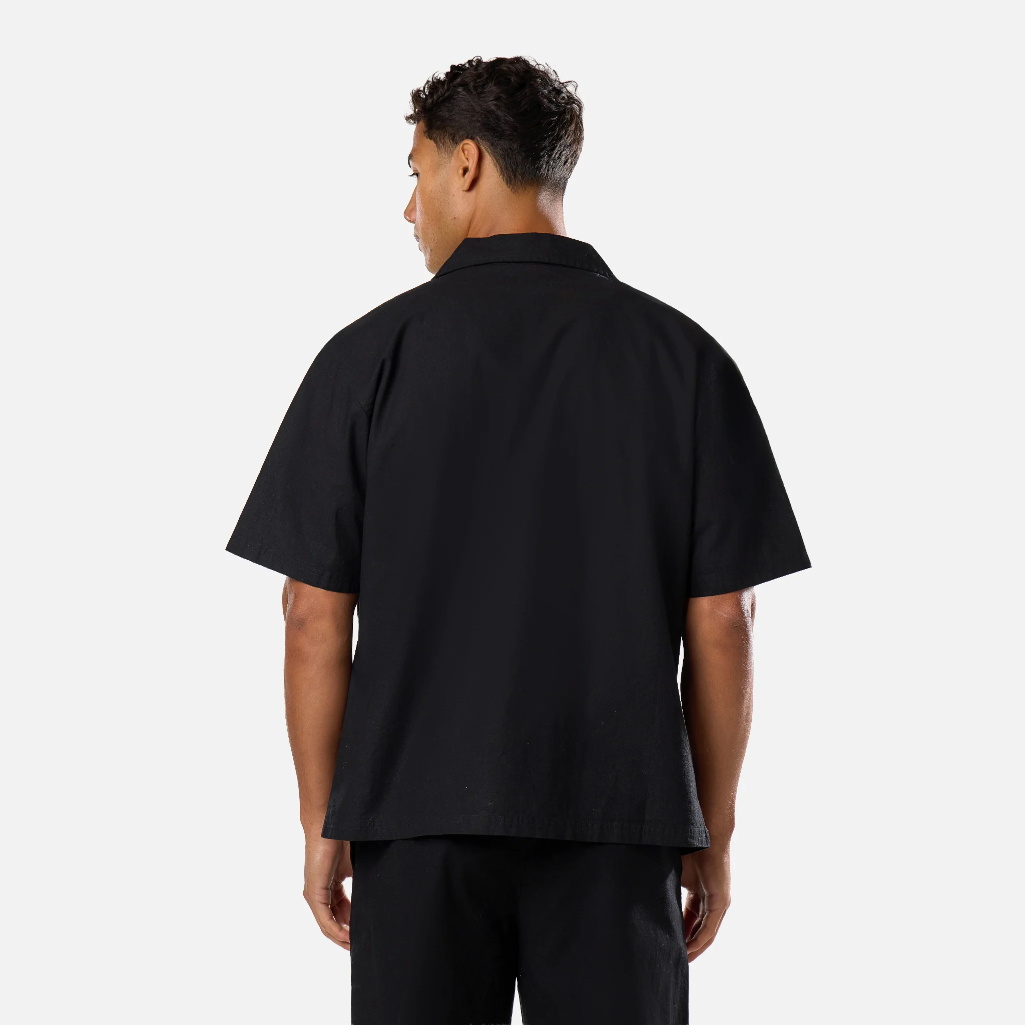 Linen Blend Shirt | Black - Image 9