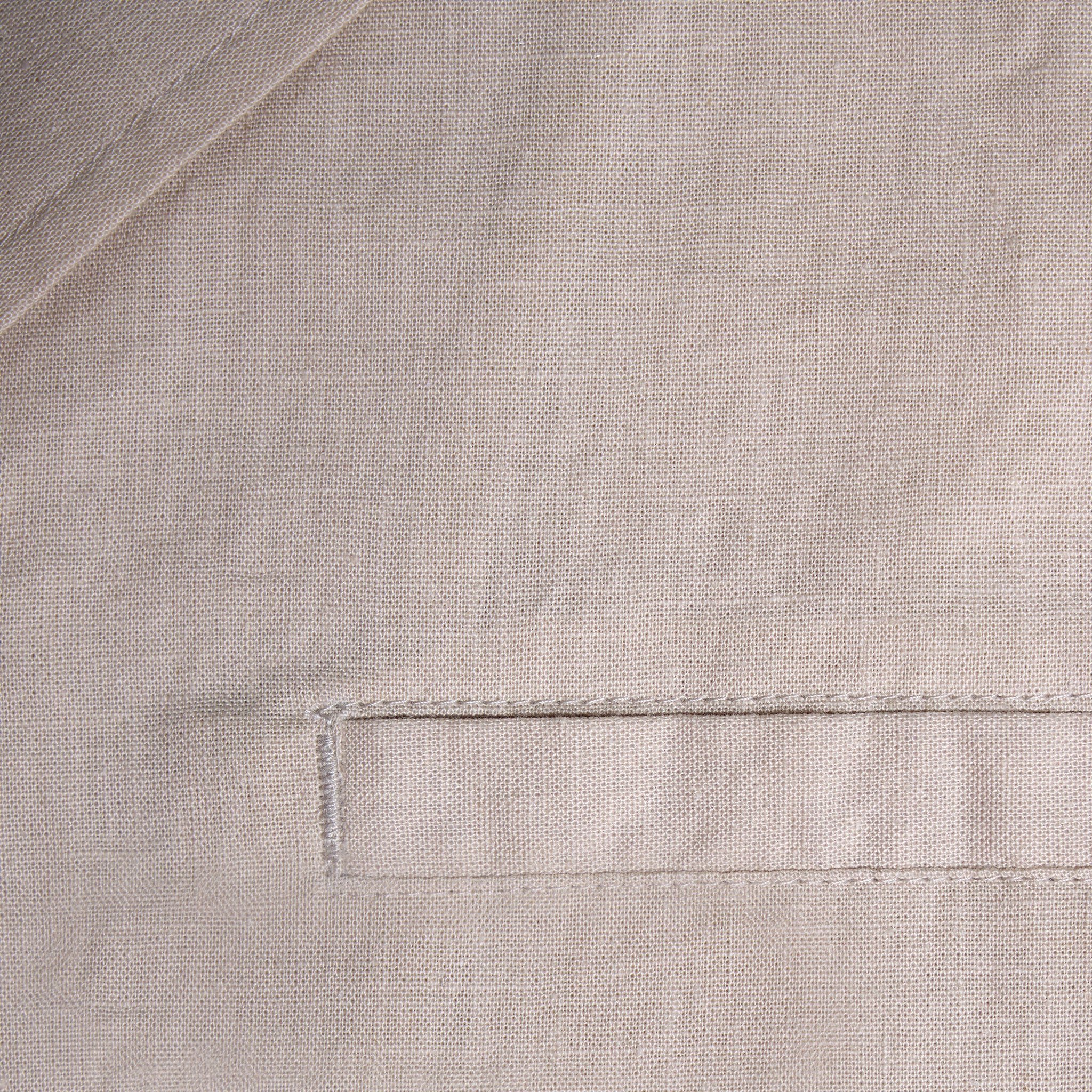 Linen Blend Shirt | Stone - Image 6