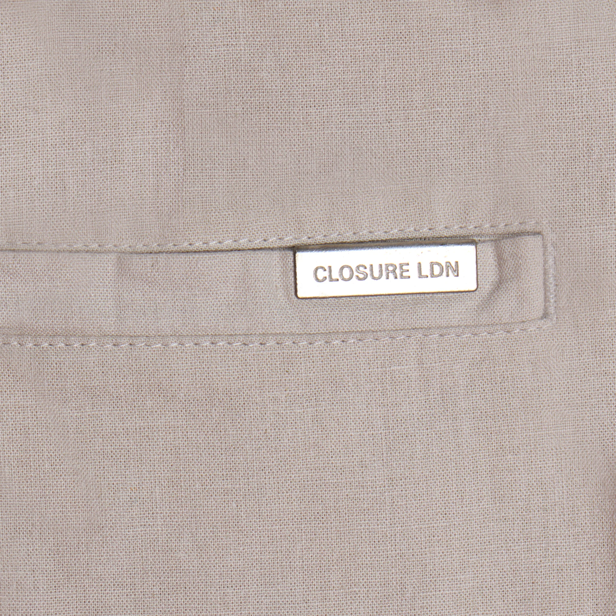 Linen Blend Short | Stone - Image 7