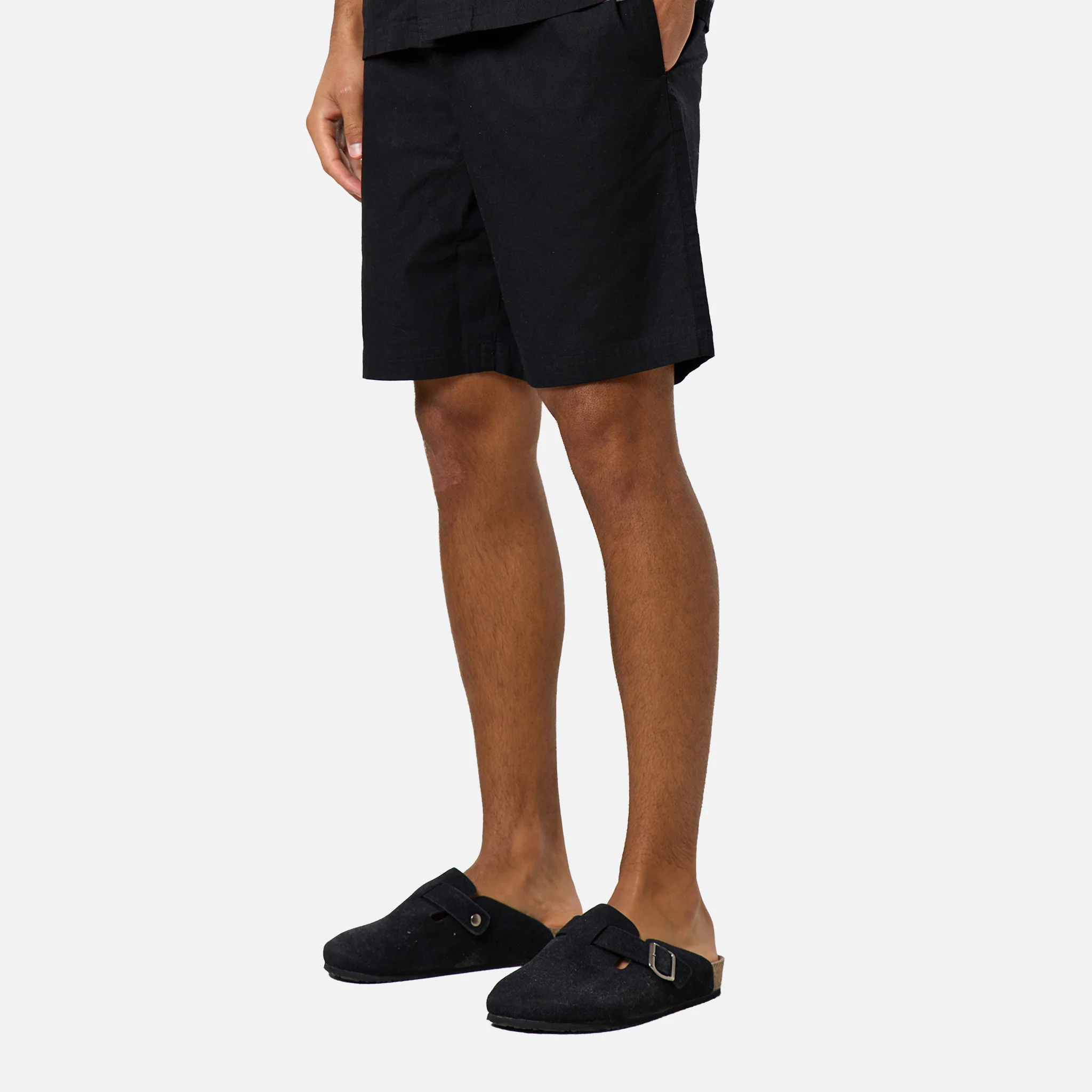 Linen Blend Twinset | Black - Image 4