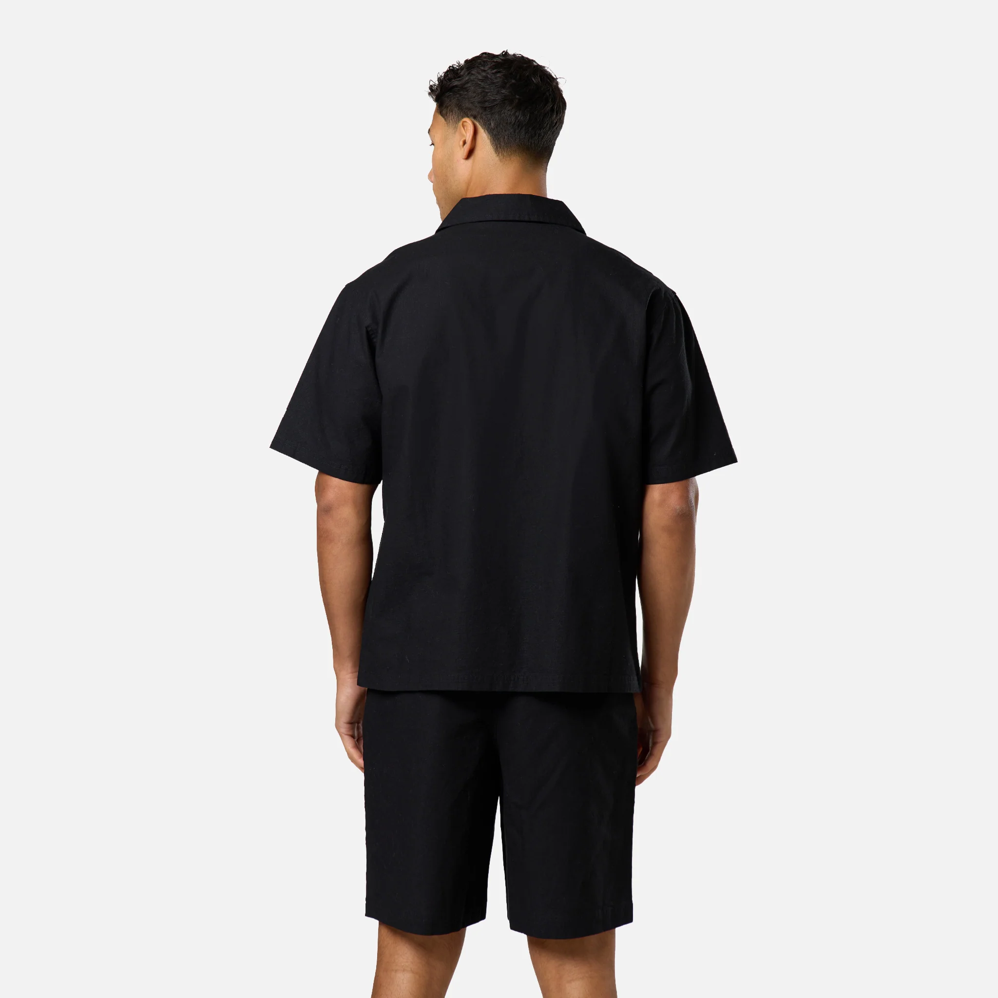 Linen Blend Twinset | Black - Image 7