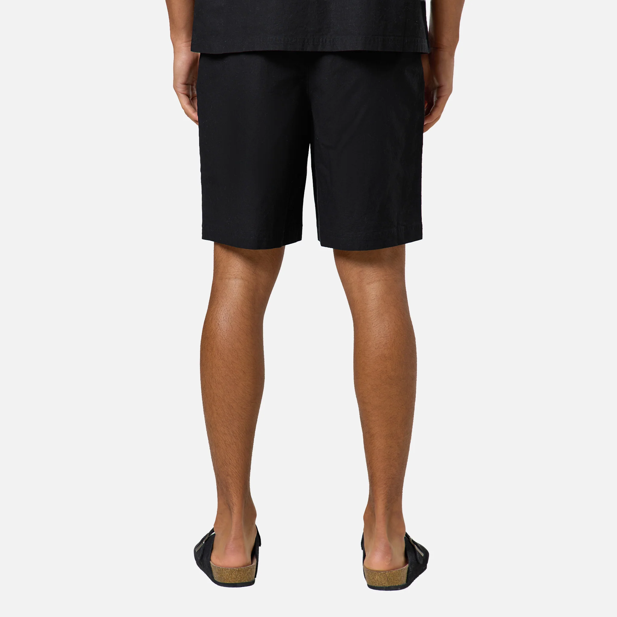 Linen Blend Twinset | Black - Image 8